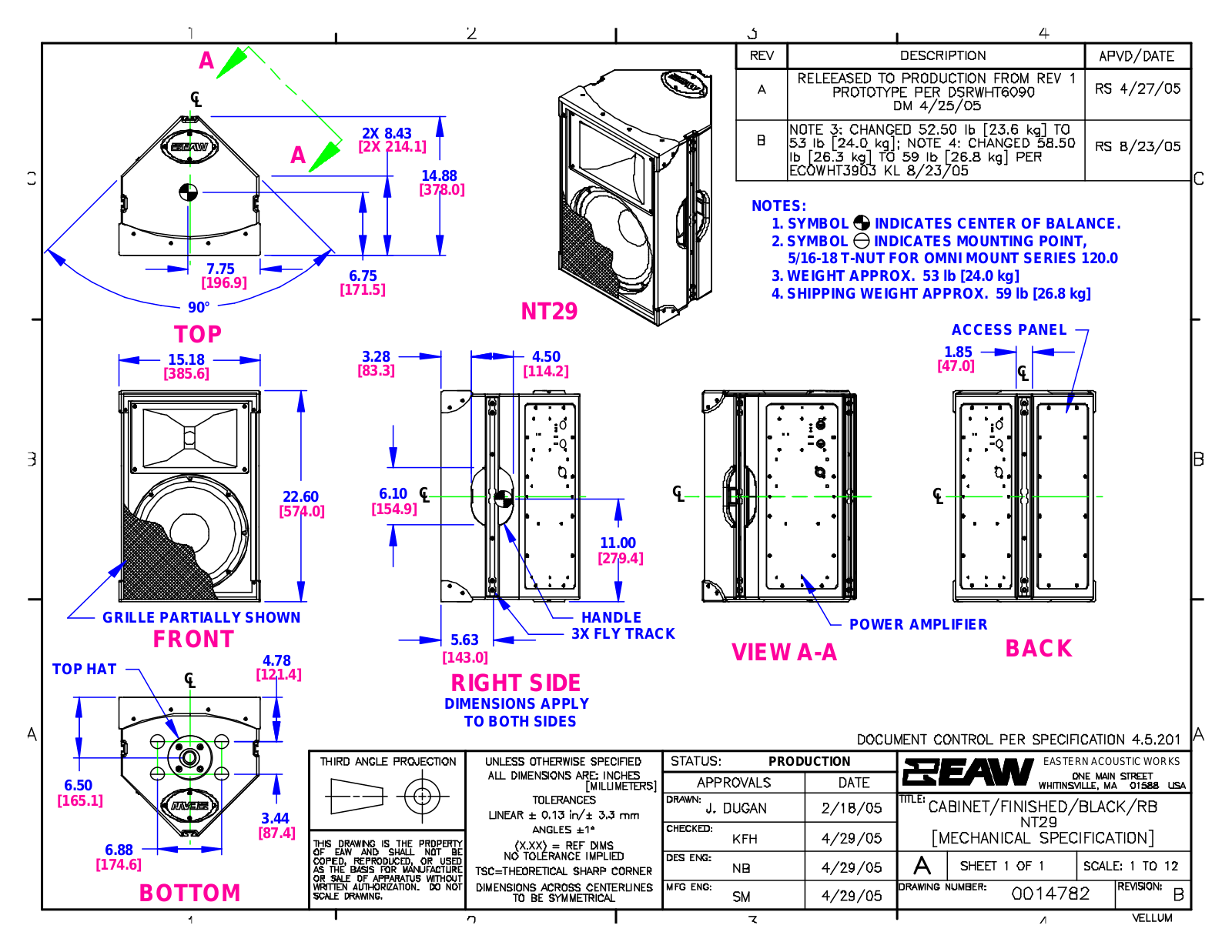 EAW NT29 2D User Manual