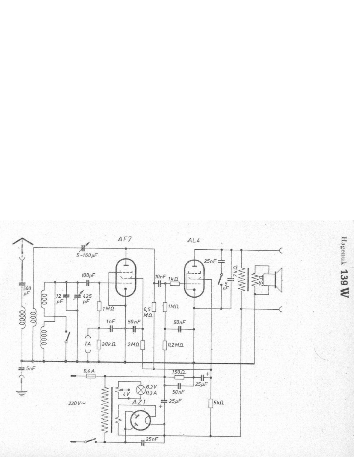 Hagenuk 139W Cirquit Diagram