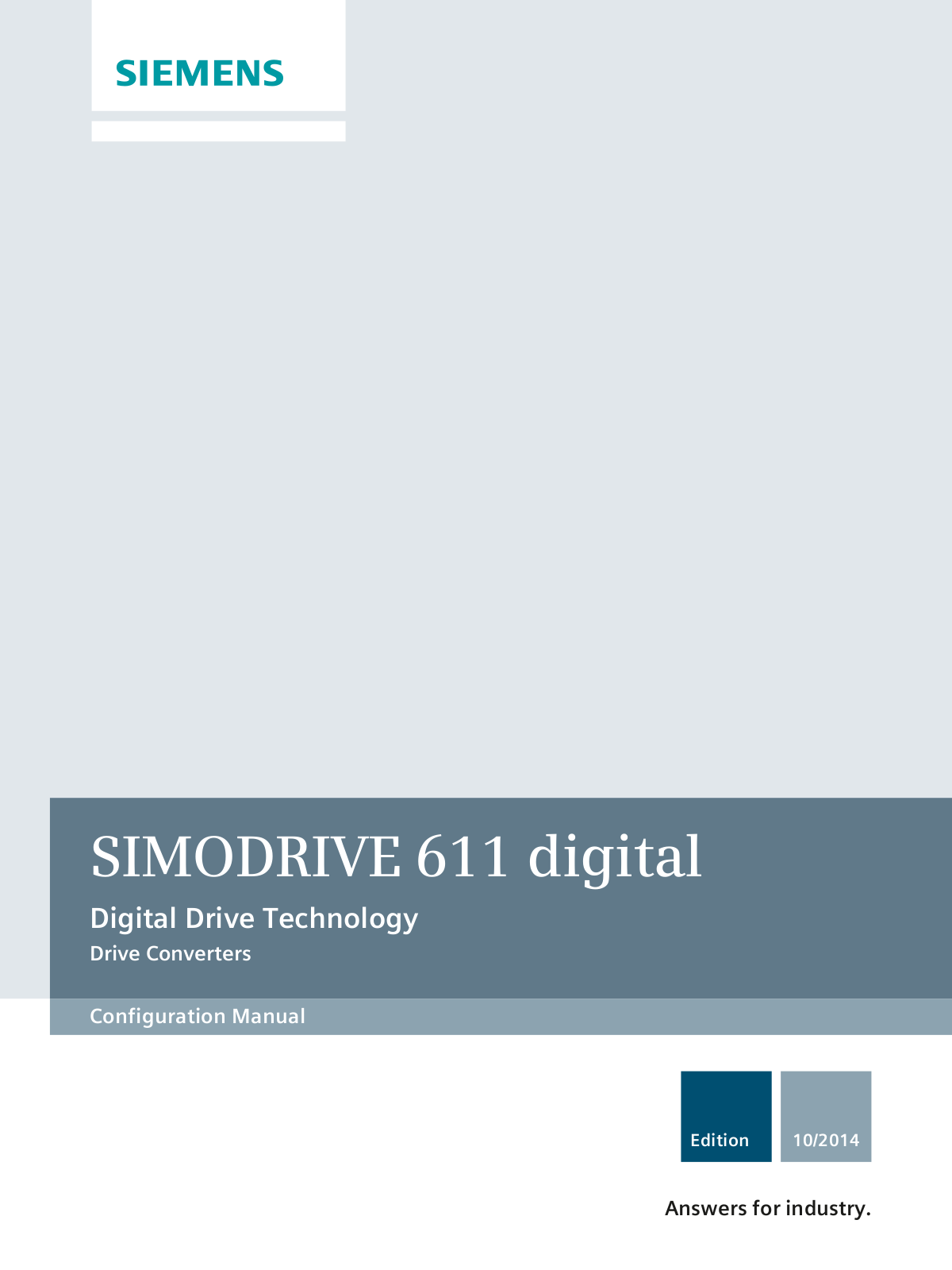 Siemens Simodrive 611 User Manual