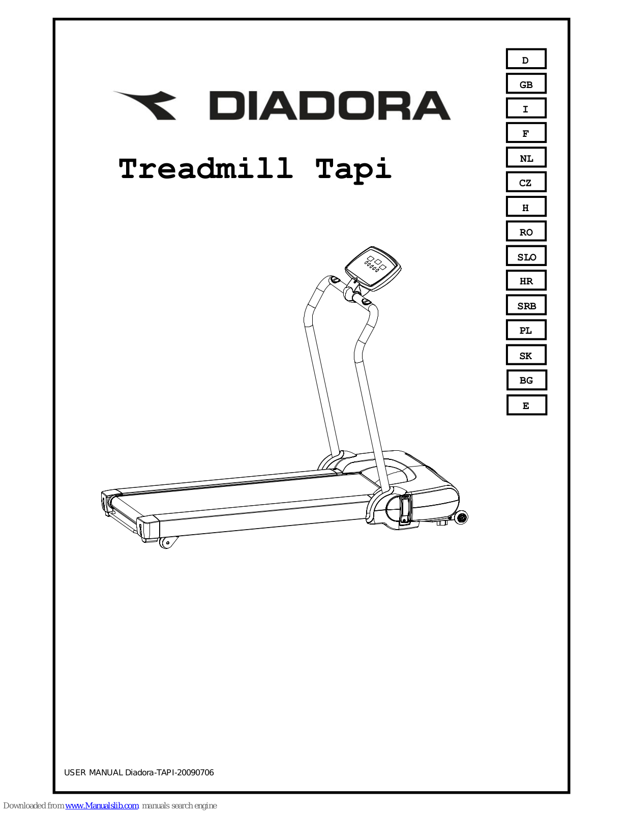Diadora Tapi, DT7HRC, DT4, DT2 User Manual - ManualMachine.com