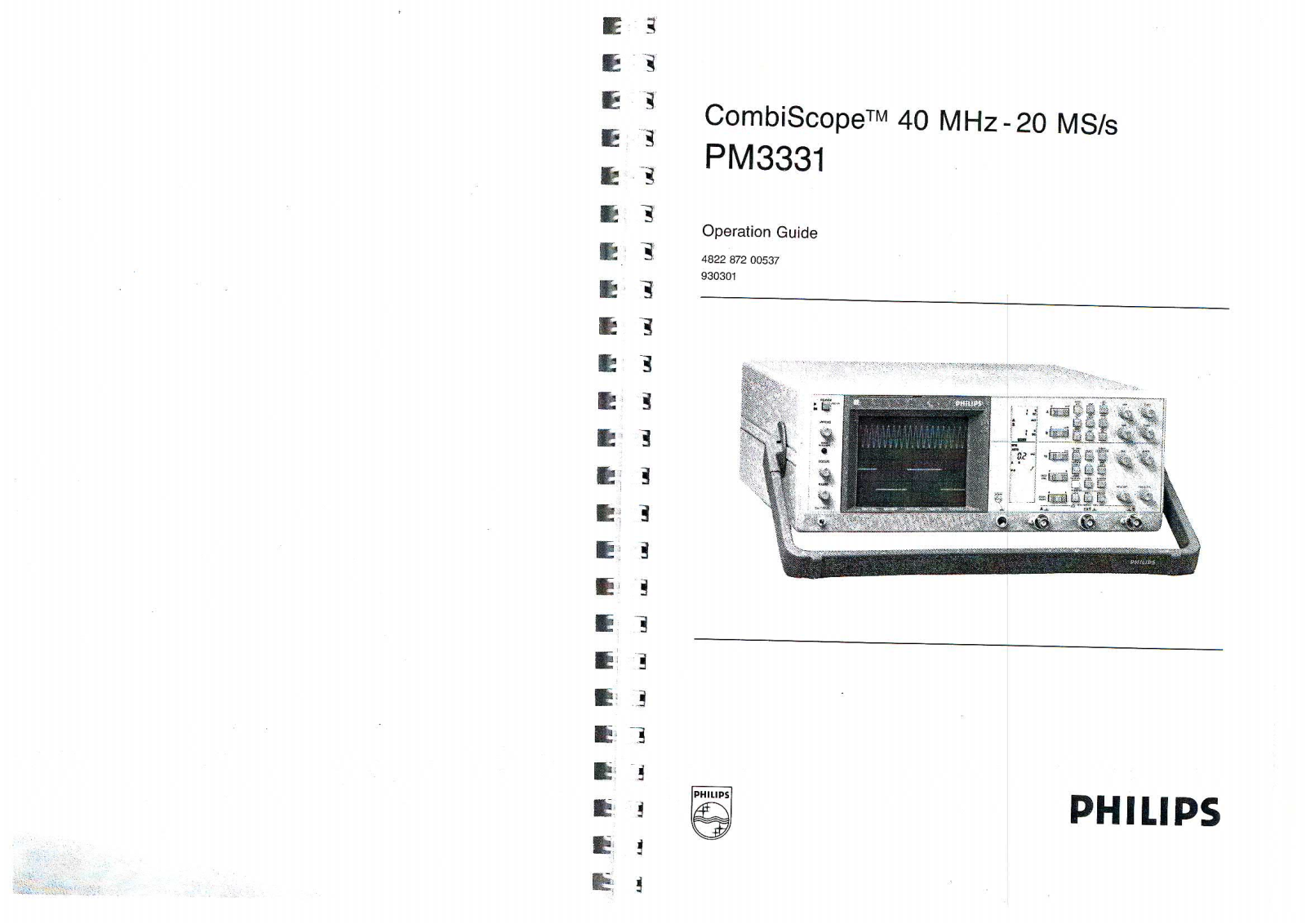 Philips PM3331 User Manual