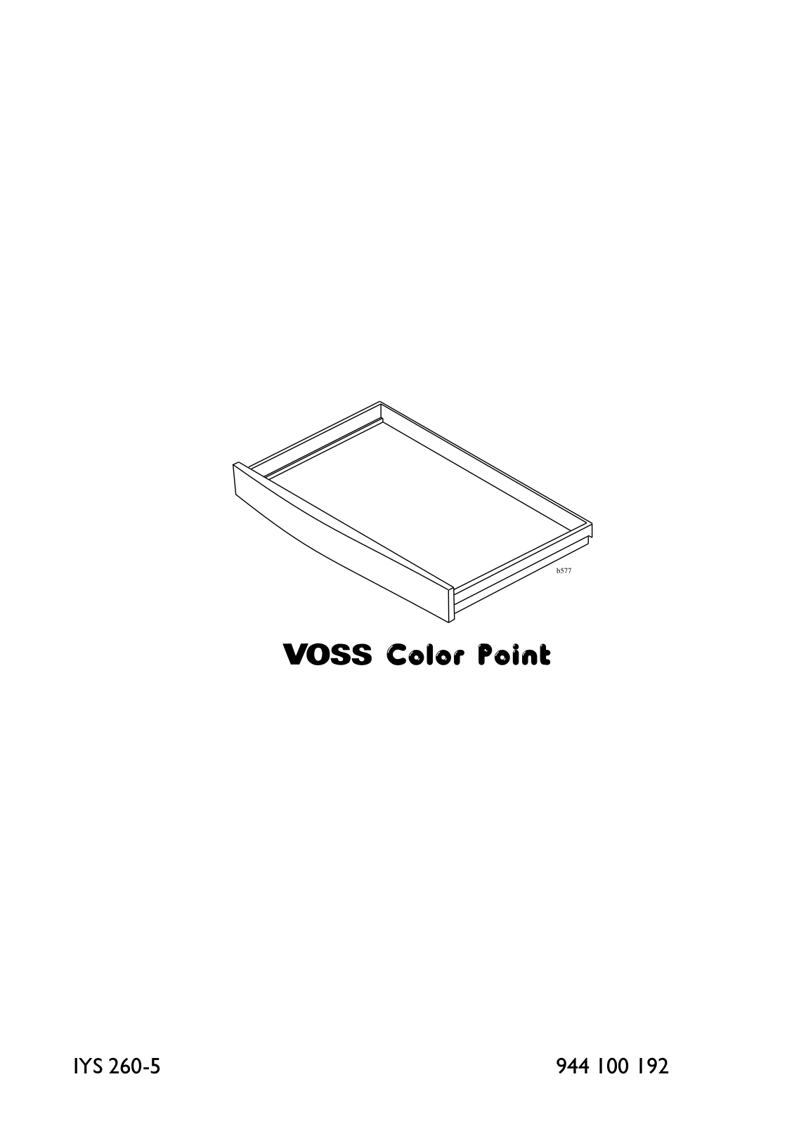 Voss IYS 260-5 User Manual