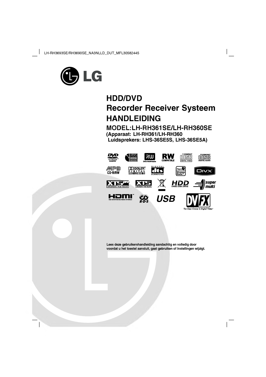 Lg LH-RH361SE User Manual