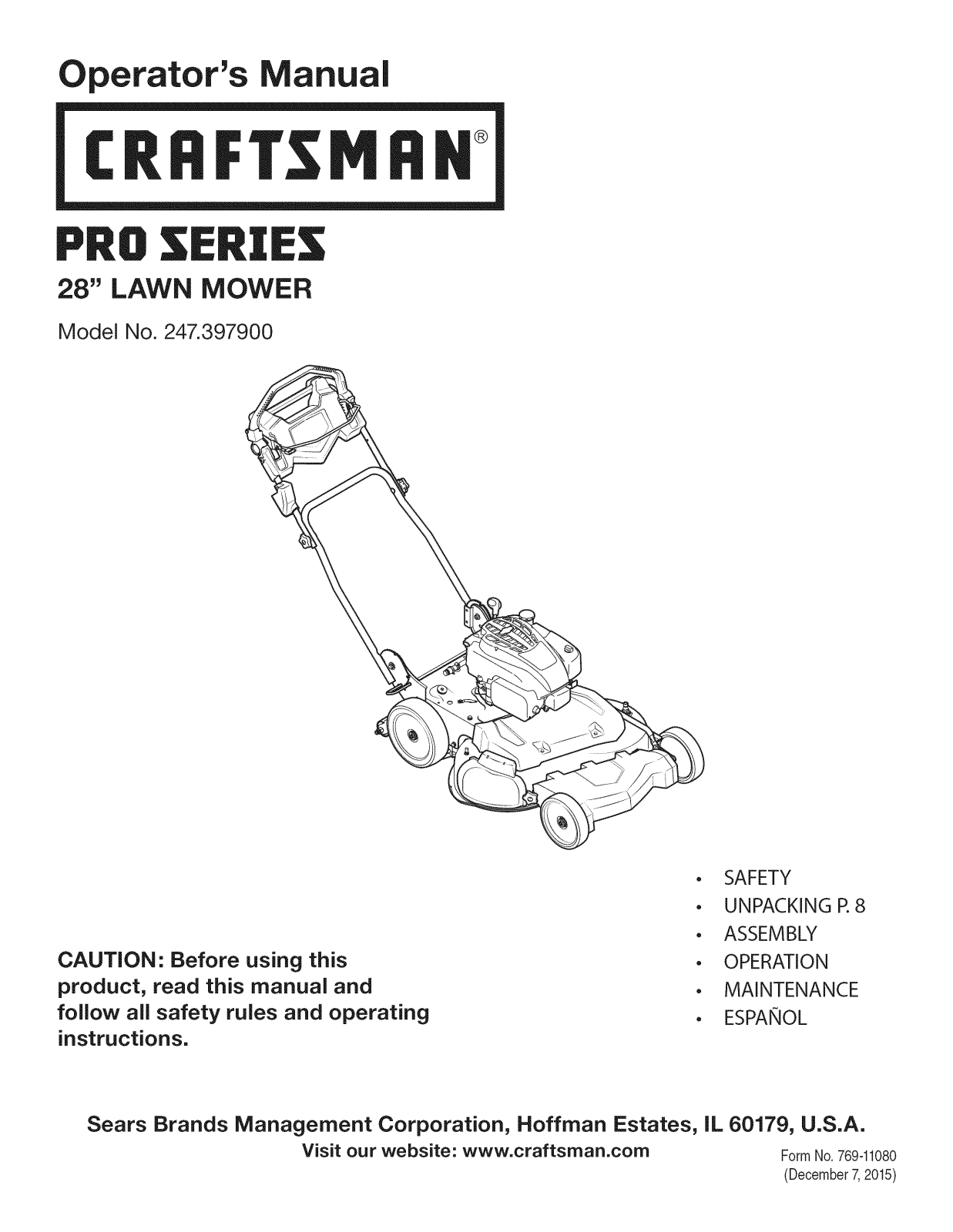 MTD 12ABW35T799 Owner’s Manual