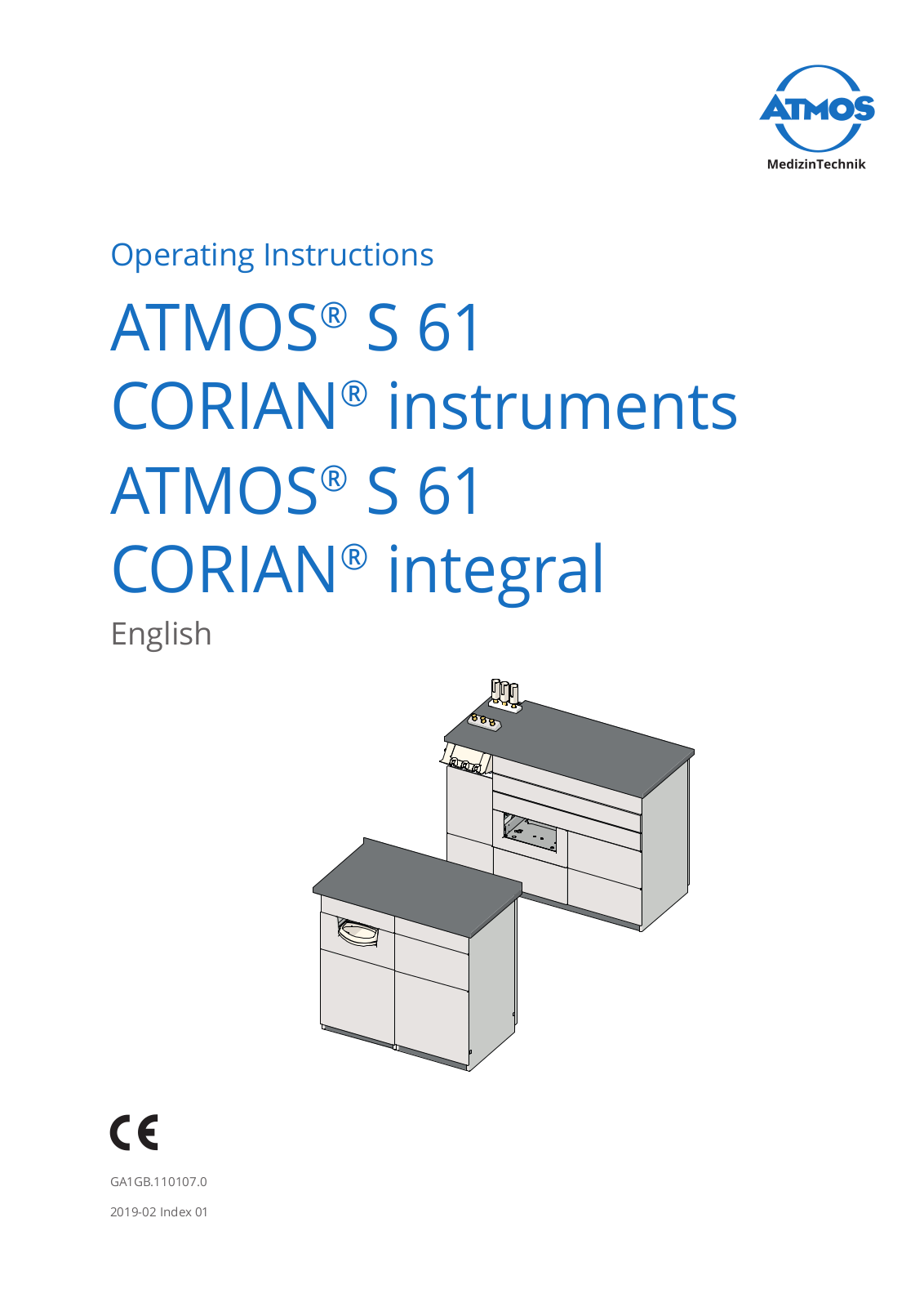 Atmos S 61 Corian Operating Instructions Manual