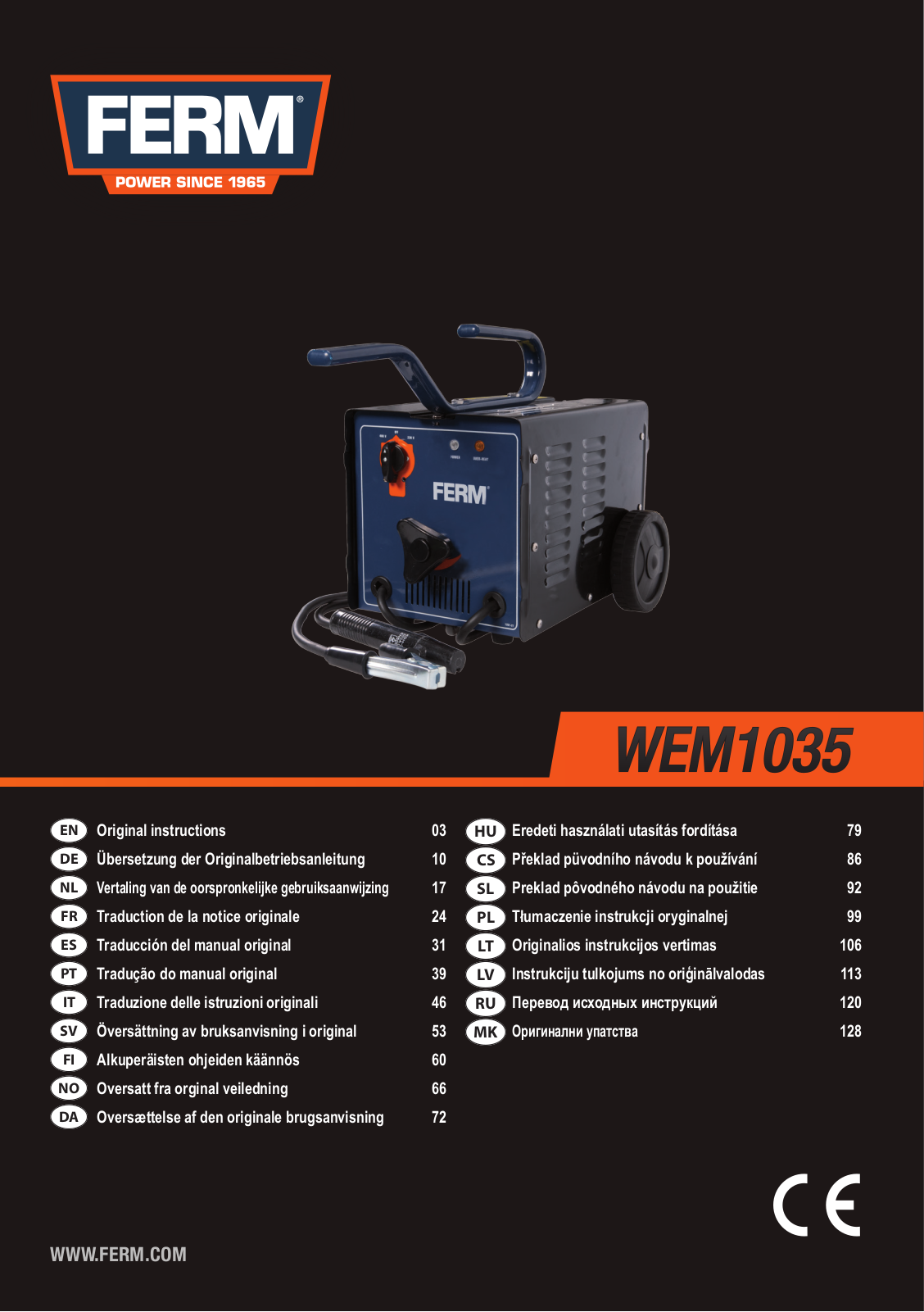 Ferm WEM1035 User manual