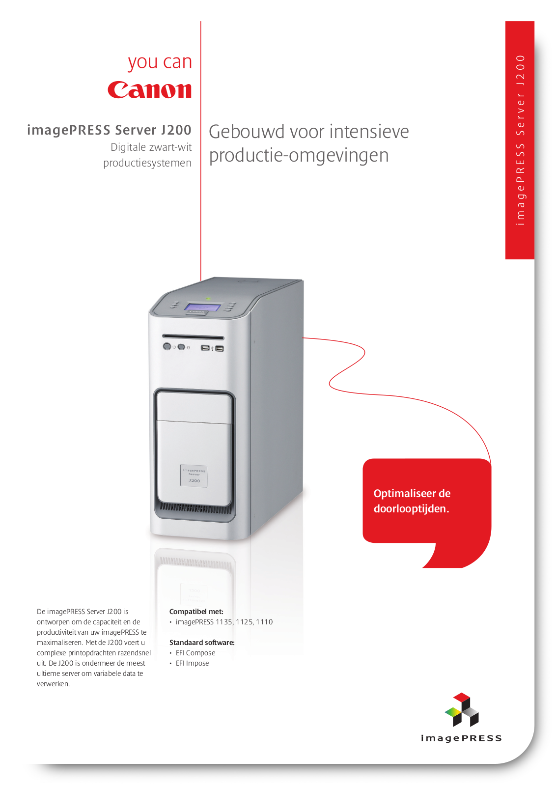 Canon imagePRESS Server J200 BROCHURE