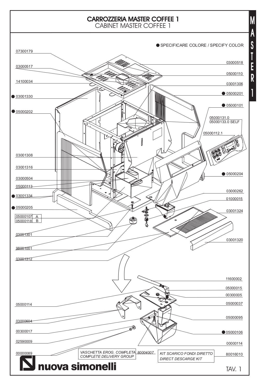 Nuova MASTER l Parts List