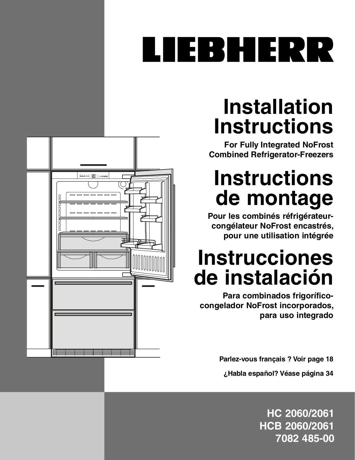 Liebherr HCB2061 Installation Guide