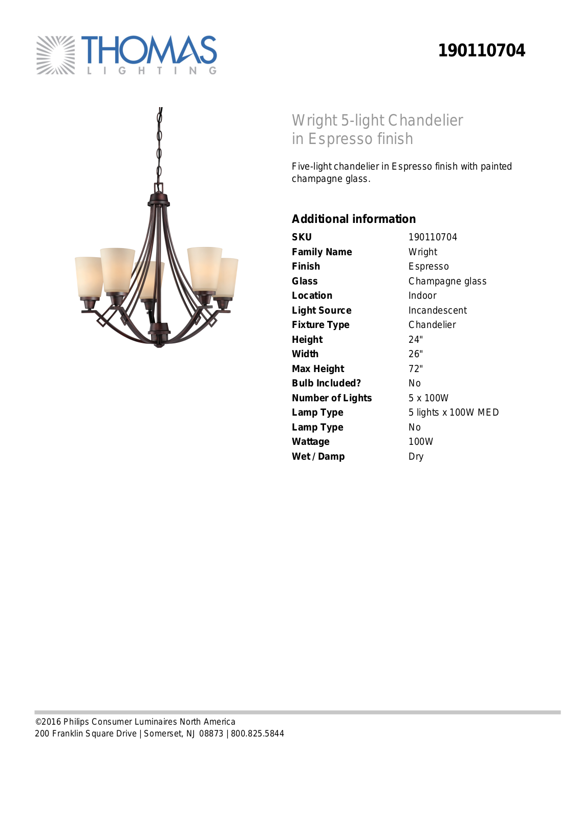 Thomas Lighting 1901LIGHT User Manual - ManualMachine.com