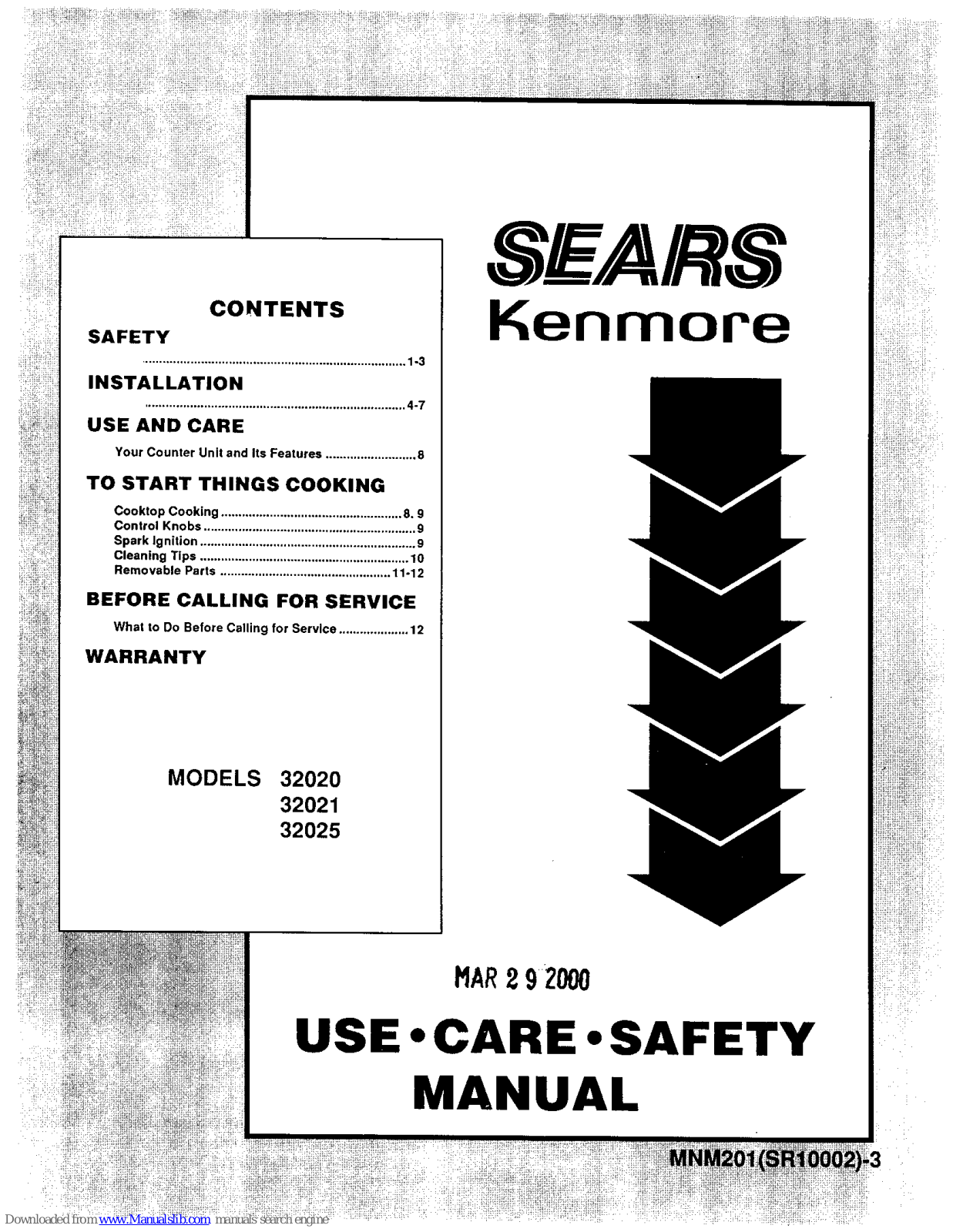 Kenmore 32025, 32O21, 32O2O Use, Care, Safety Manual - ManualMachine.com