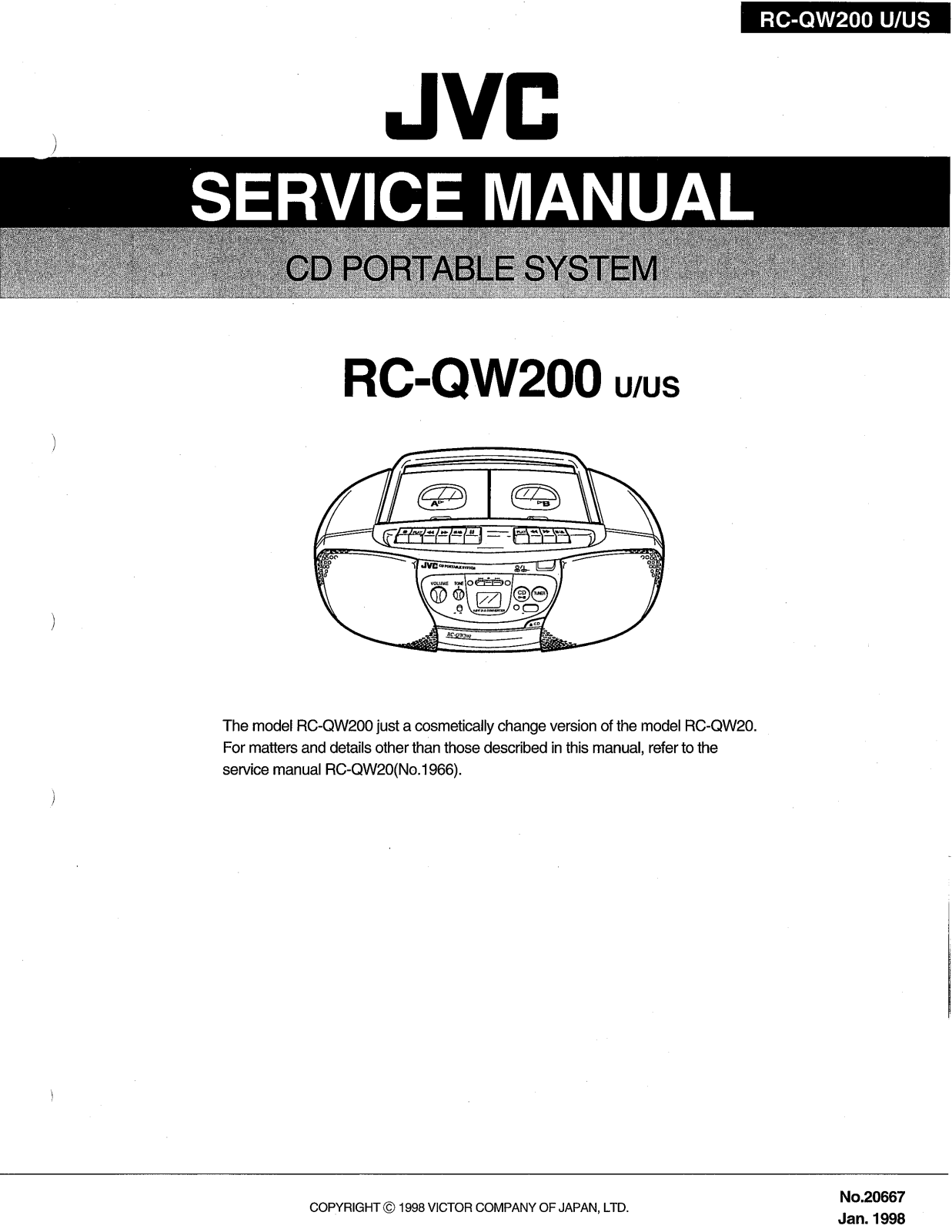 JVC RC-QW200US Service Manual