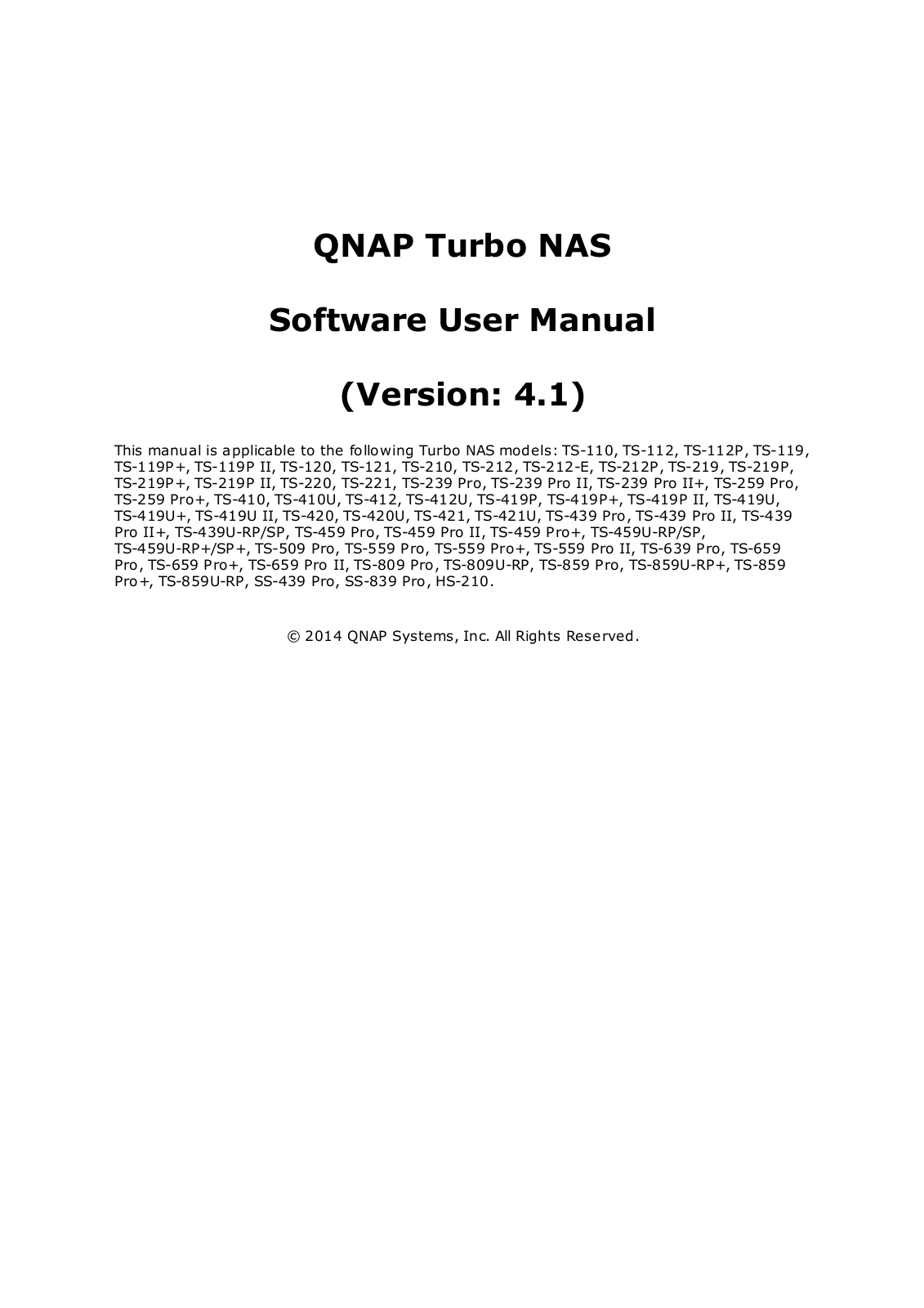 QNAP TS-212P User Manual