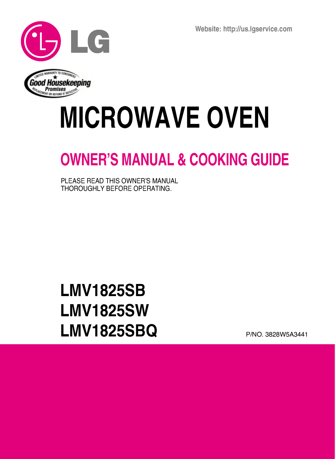 LG LMV1825SW User Manual