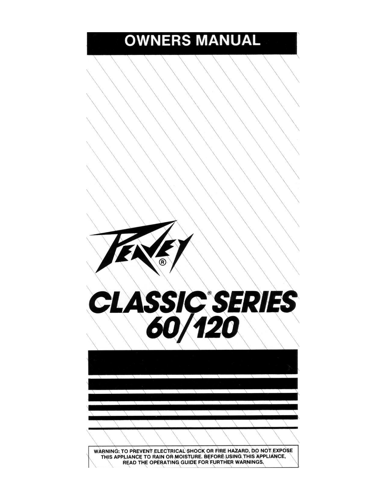 Peavey CLASSIC 60/120 Owners Manual