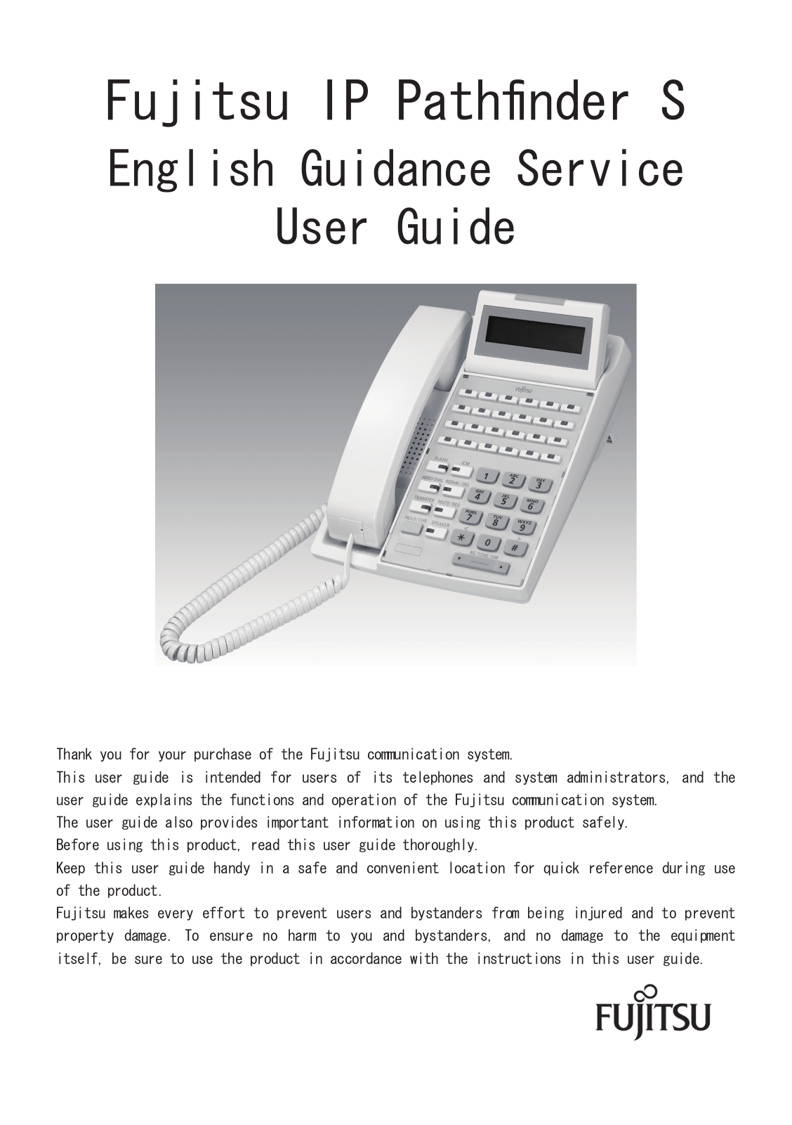 Fujitsu IP Pathfinder S User Manual