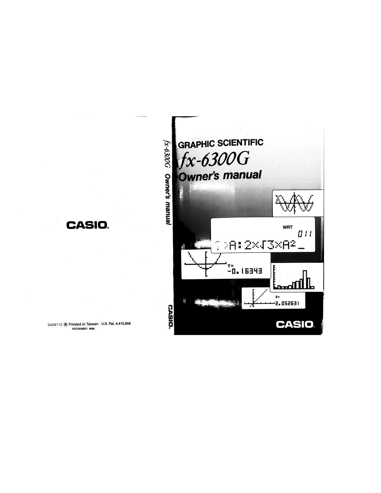 Casio FX-6300G User Manual