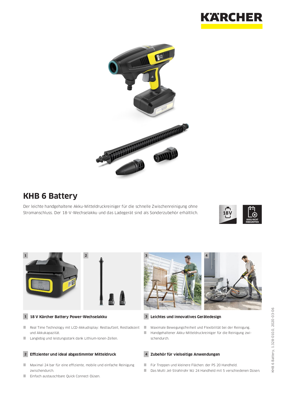 Kärcher KHB 6 Battery User Manual