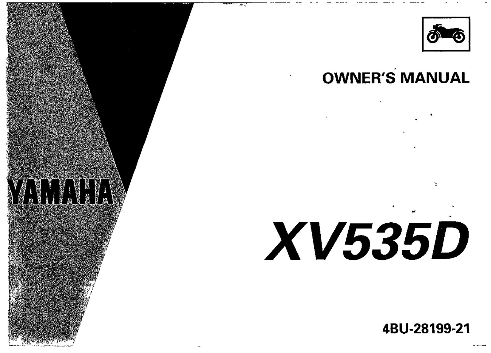 Yamaha XV535 D 1992 Owner's manual