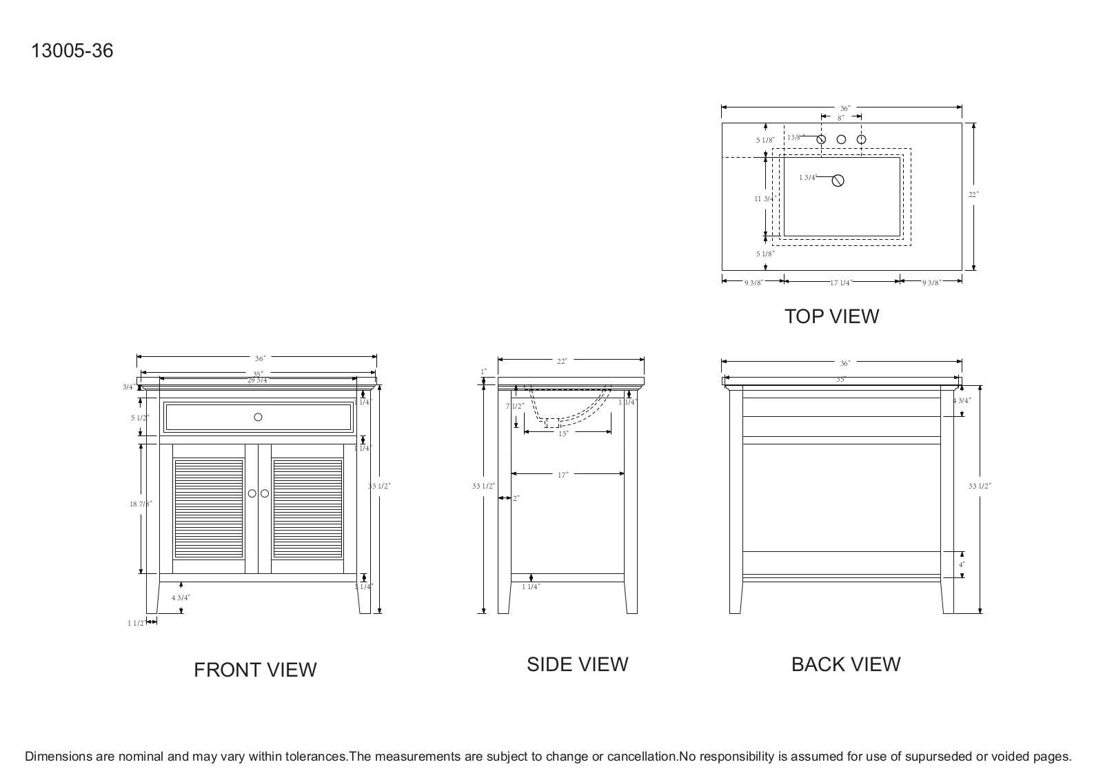 Stufurhome HD1300W36CR User Manual