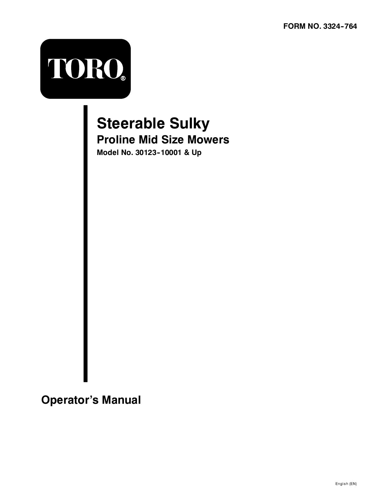 Toro 30123 Operator's Manual