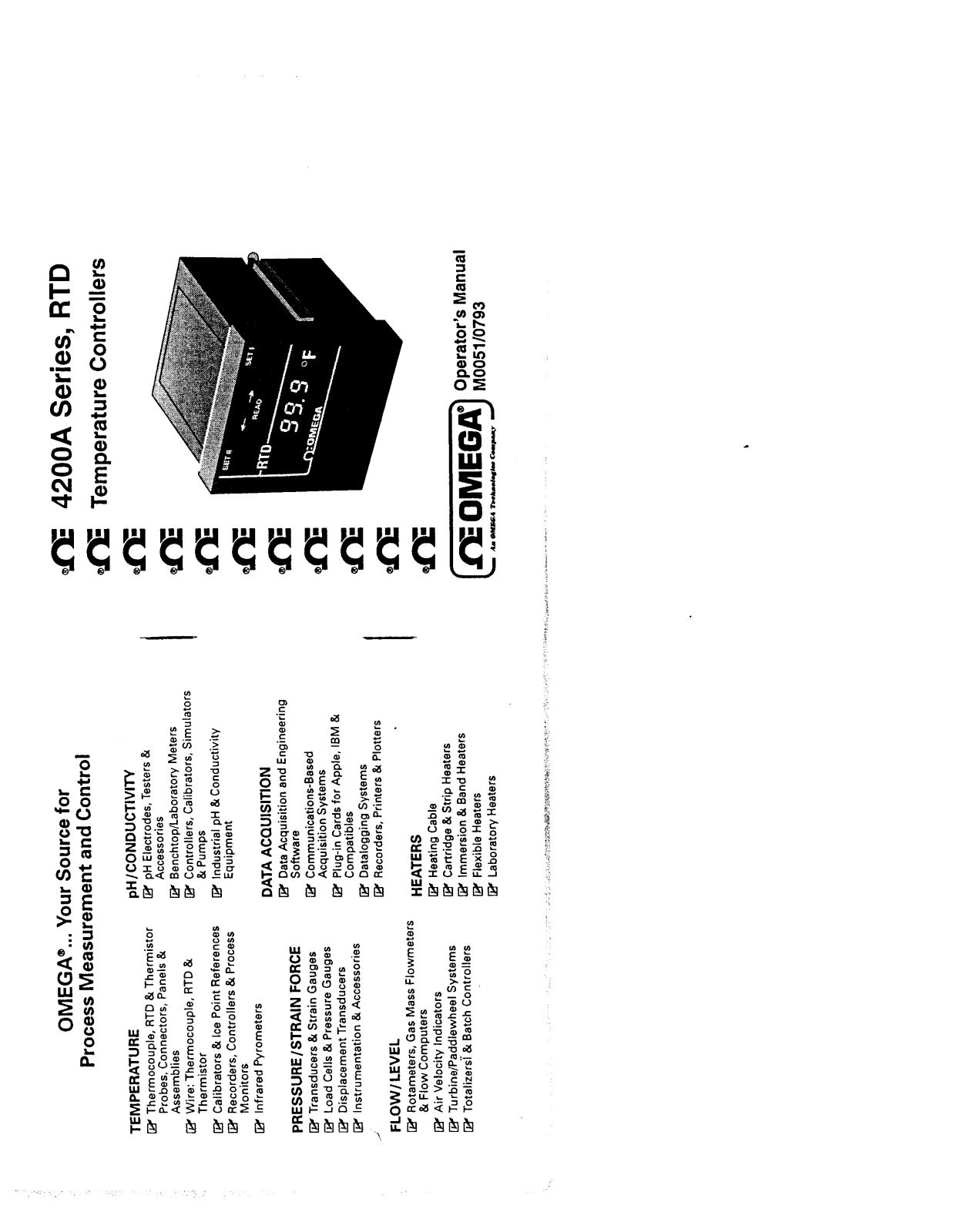 Omega Products 4201A Installation  Manual