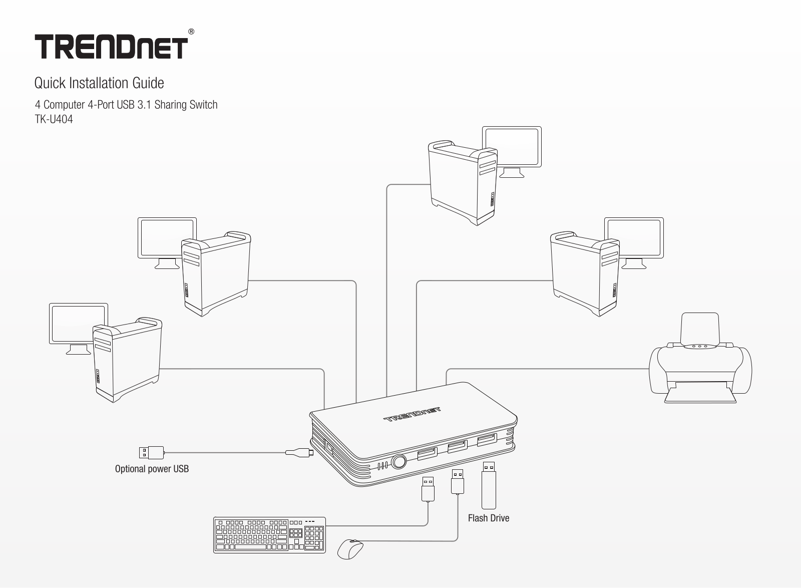 TRENDnet TK-U404 Installation Guide