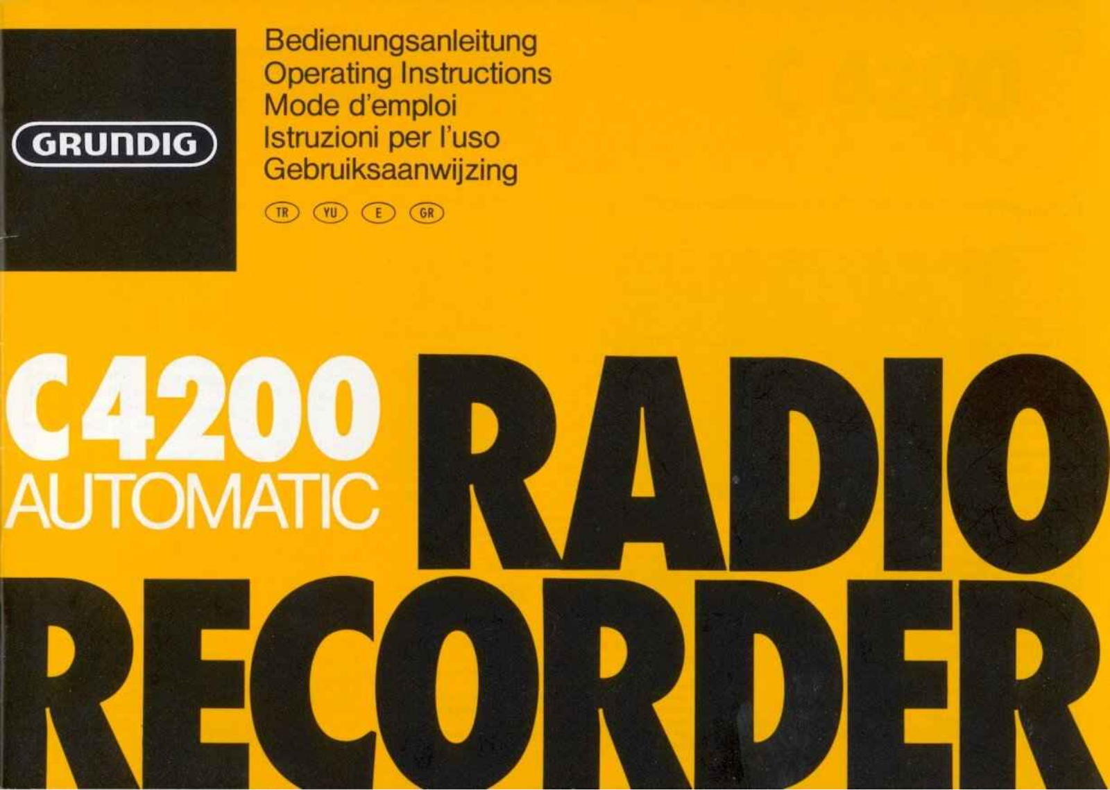 Grundig C-4200 Owners Manual