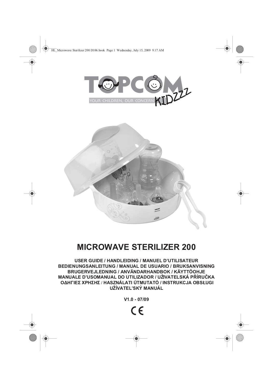 TOPCOM MICROWAVE STERILIZER 200 User Manual