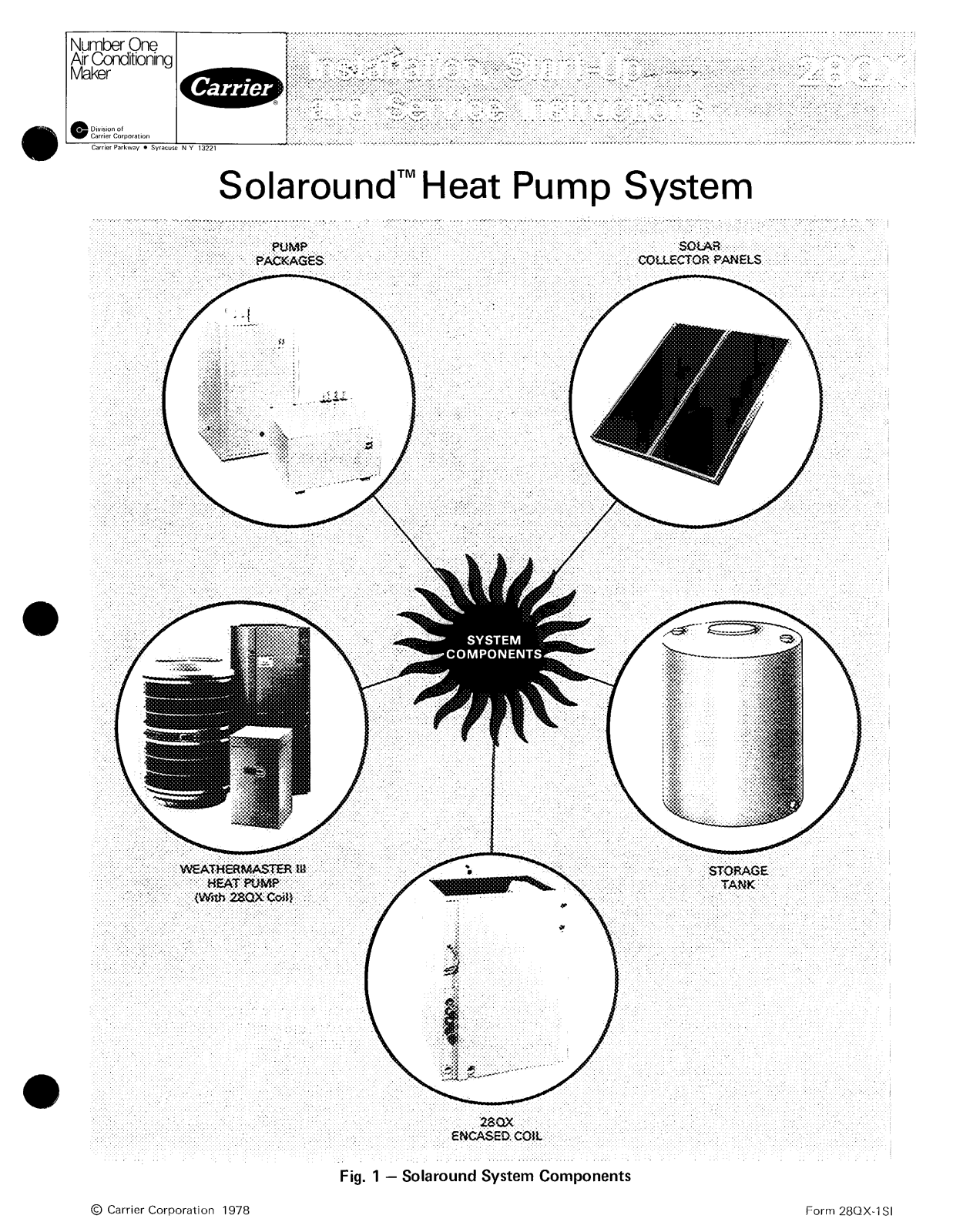 Carrier SOLAROUND 28QX User Manual