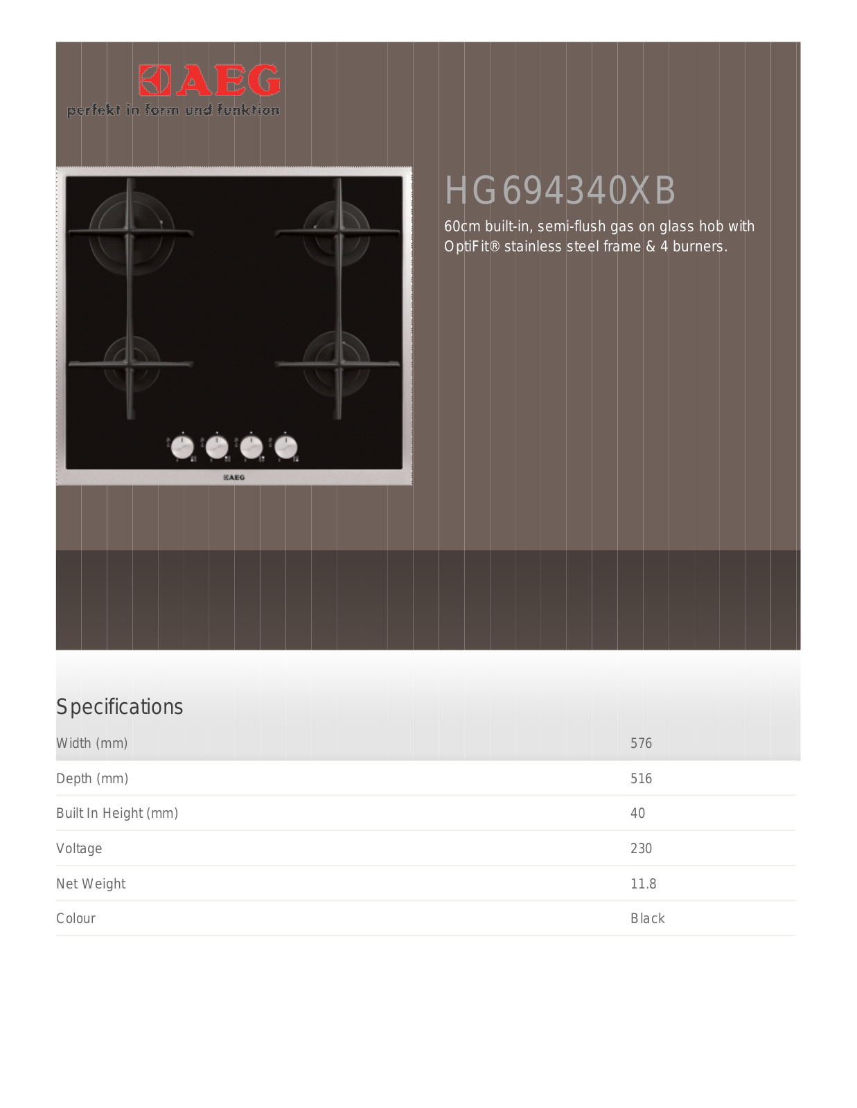 AEG HG795540XB User Manual