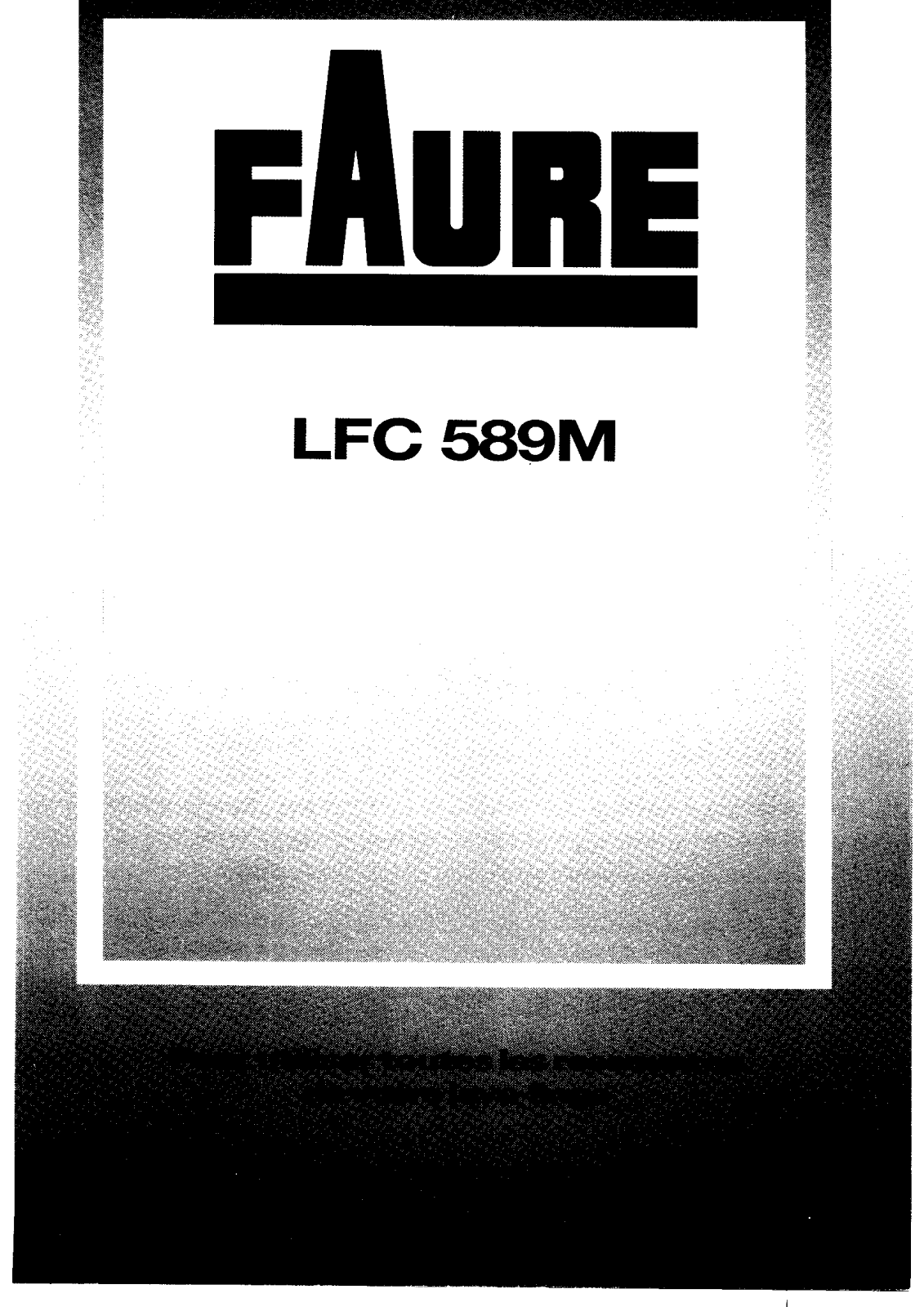 FAURE LFC589M User Manual