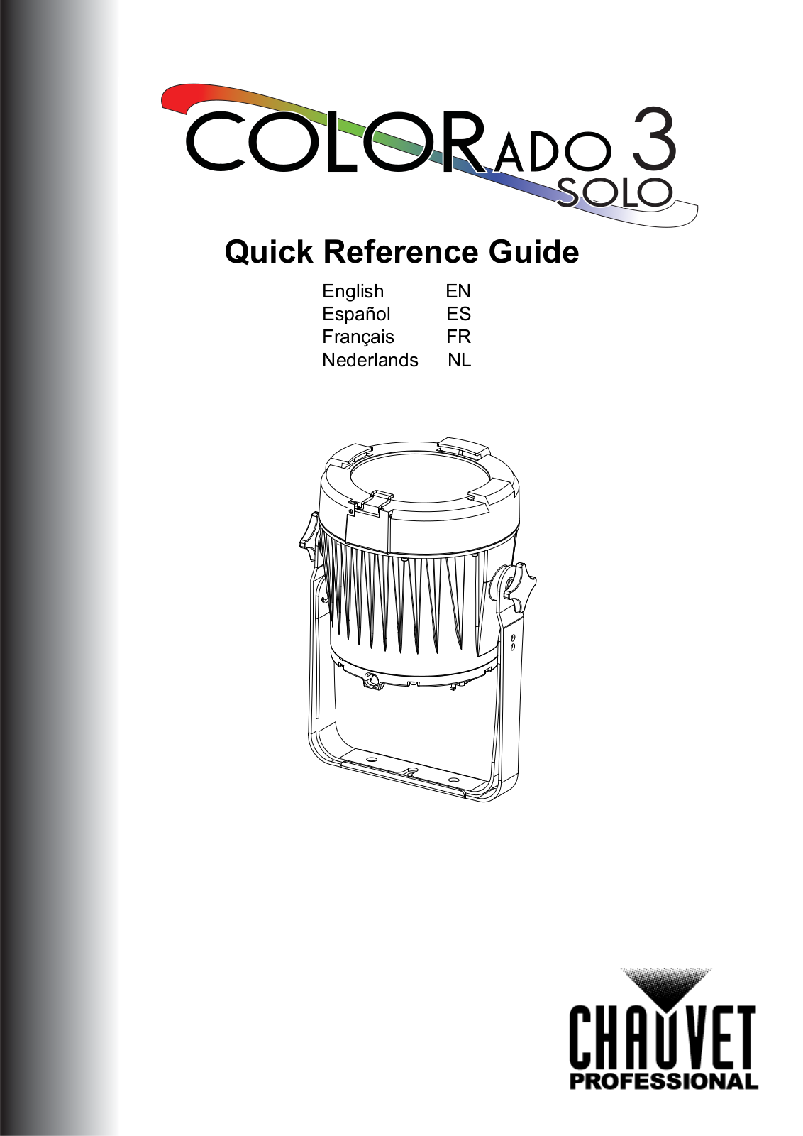 Chauvet Pro COLORADO3SOLO Quick Start Guide