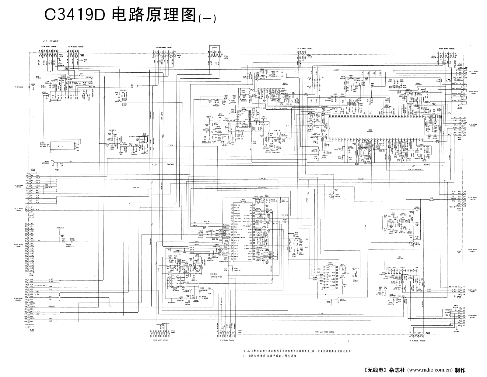 Changhong C3419D Schematic