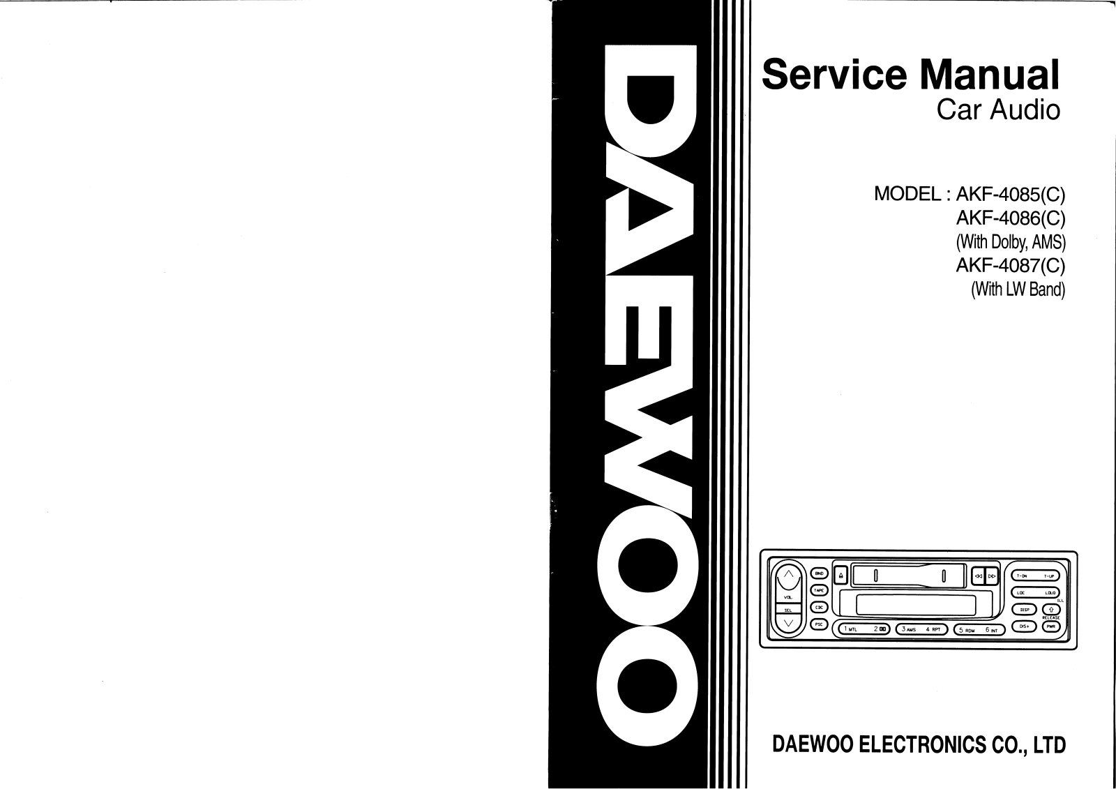 Daewoo AKF-4085 (C) Service Manual