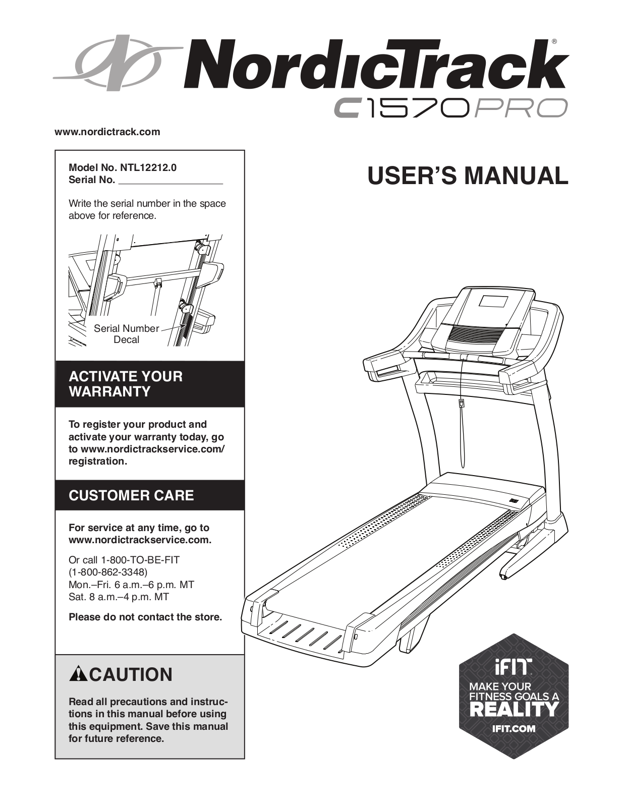 NordicTrack NTL122120 Owner's Manual