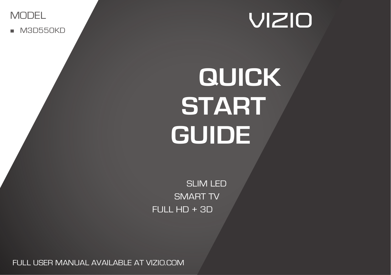 Vizio M3D550KD User Manual