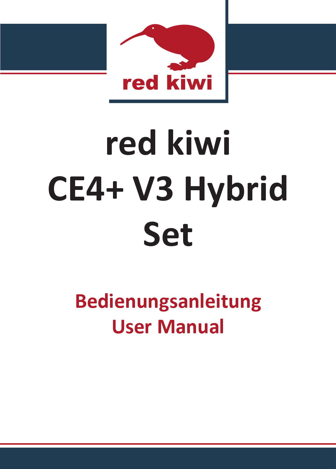 red kiwi CE4+ V3, eGo-T User Manual
