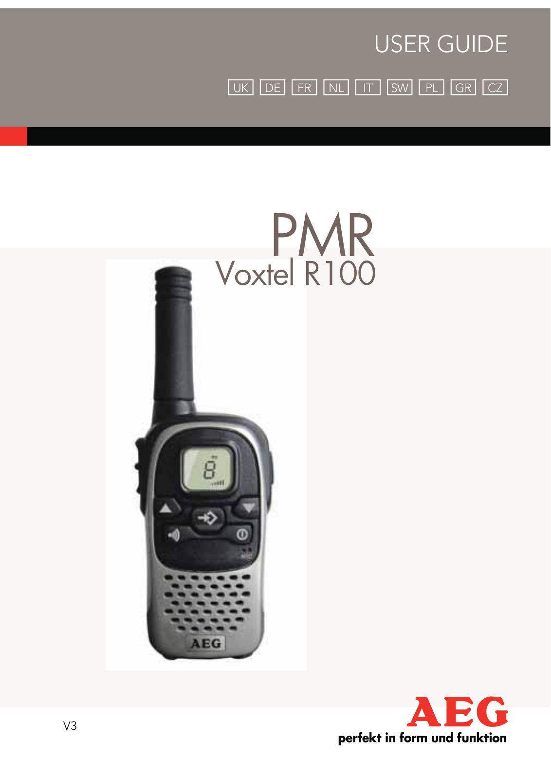 AEG Voxtel R100 User Manual