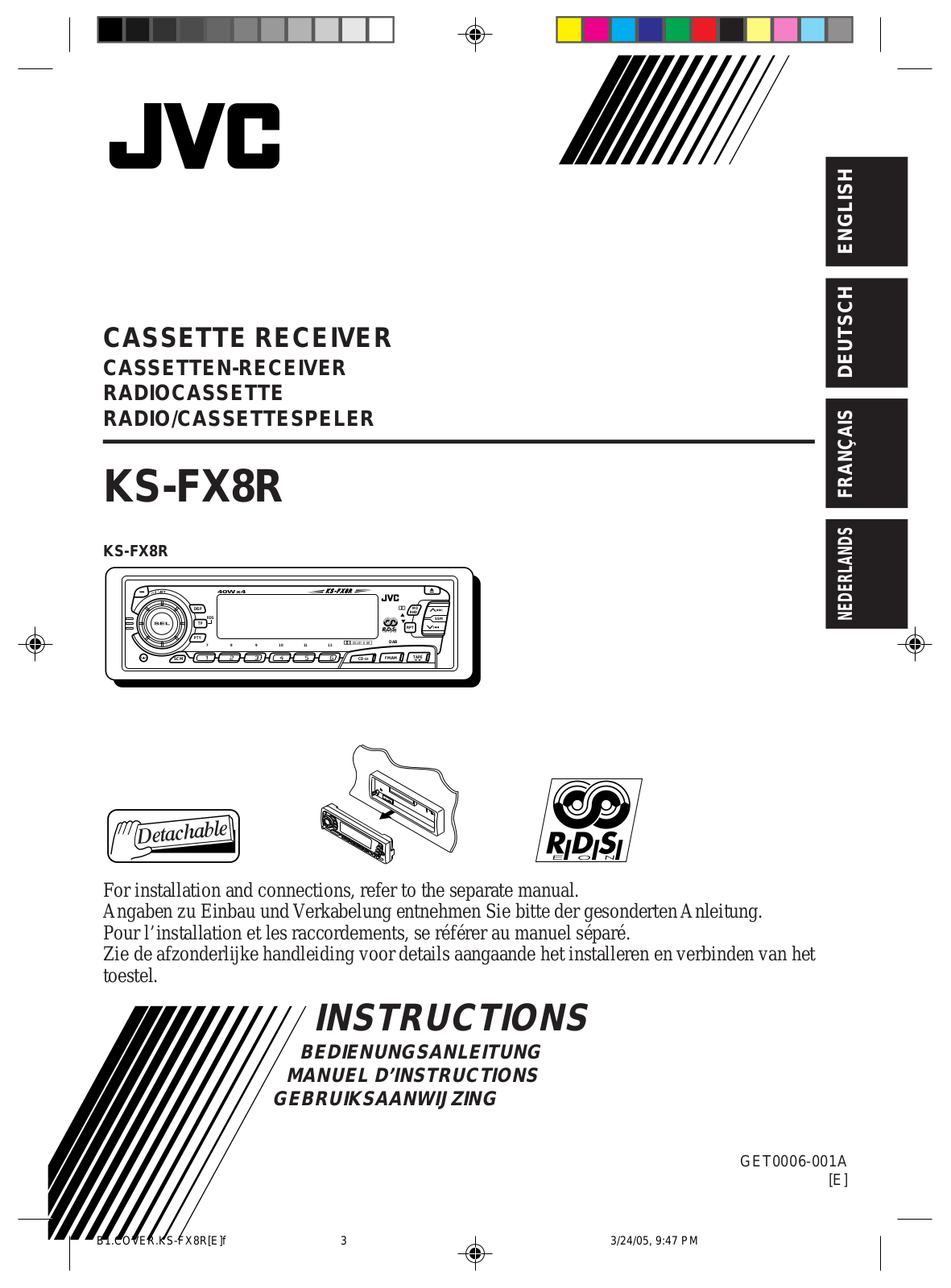 JVC KS-FX8R User Manual