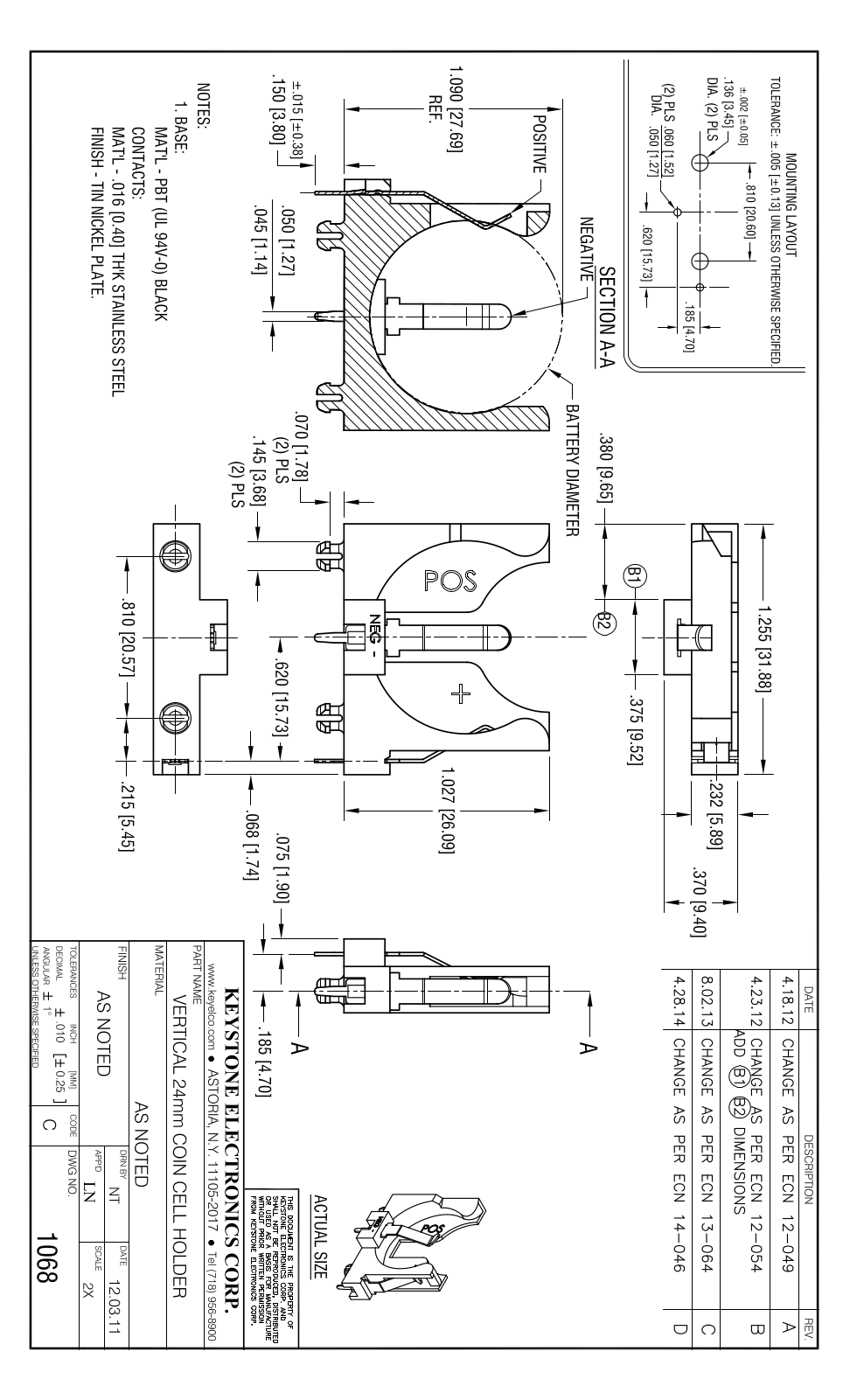 KEYSTONE KEYSTONE 1068 Datasheet - ManualMachine.com