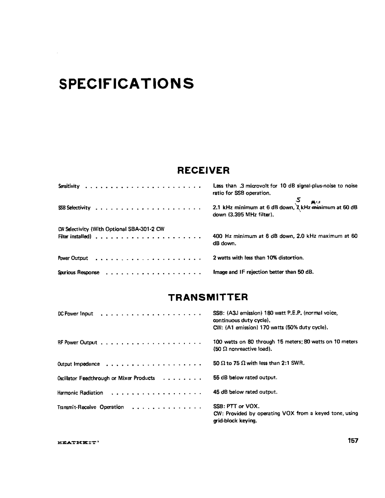 HEATHKIT hw101 User Manual (PAGE 13)