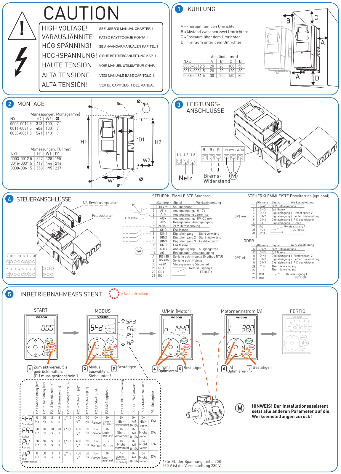 Danfoss vacon nxl Installation guide