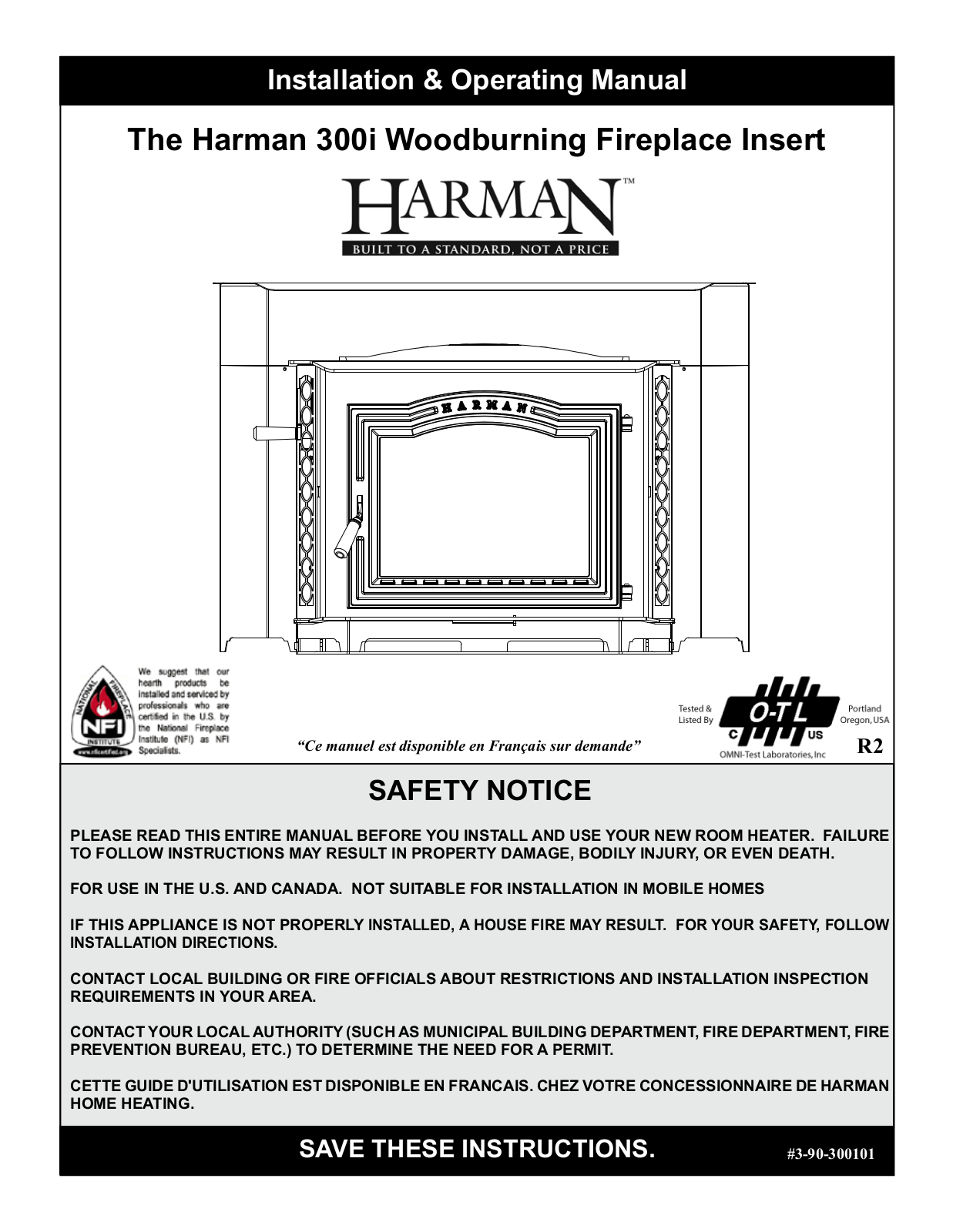 Harman 300i Installation & Operating Manual