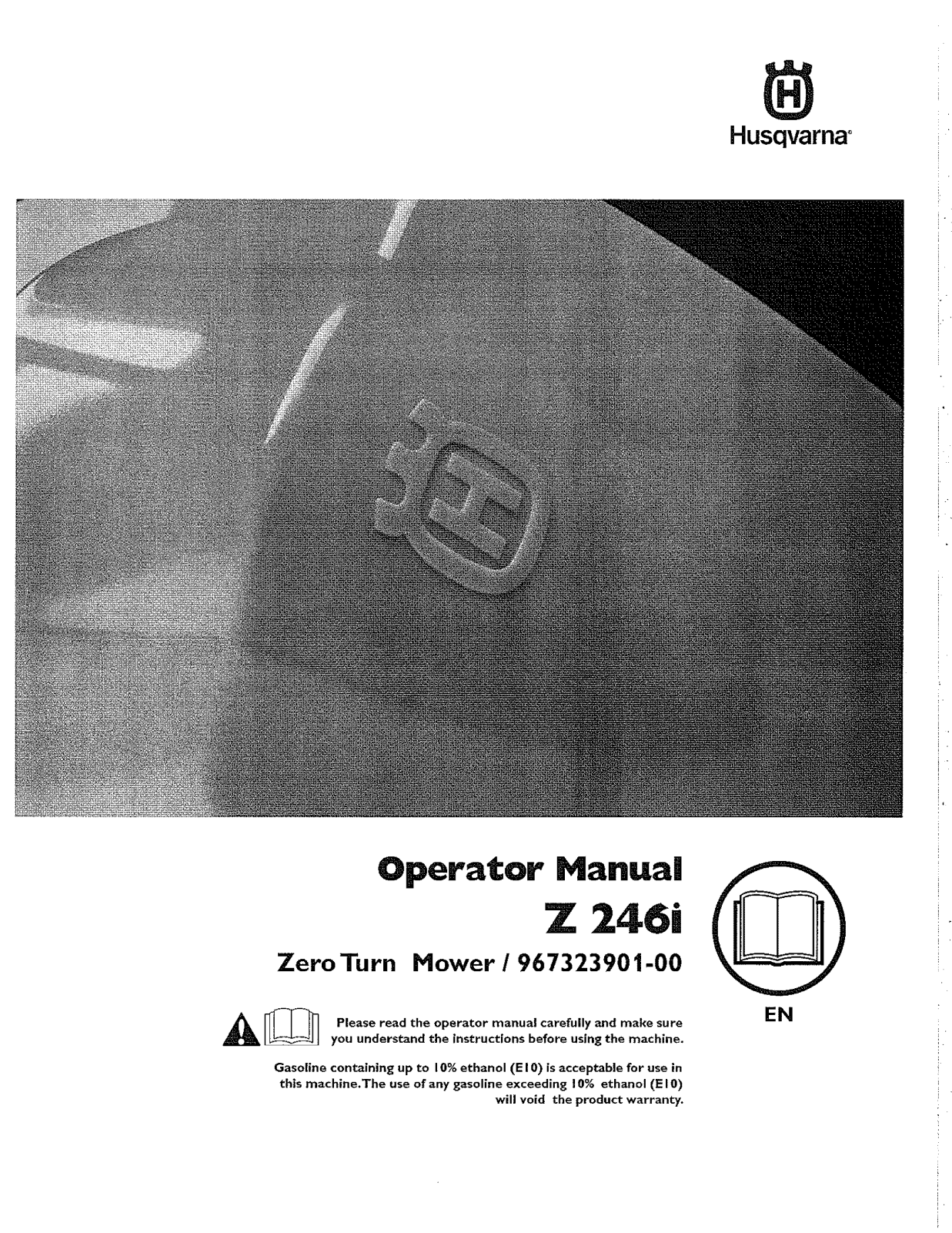 Husqvarna 967323901-00 Owner’s Manual