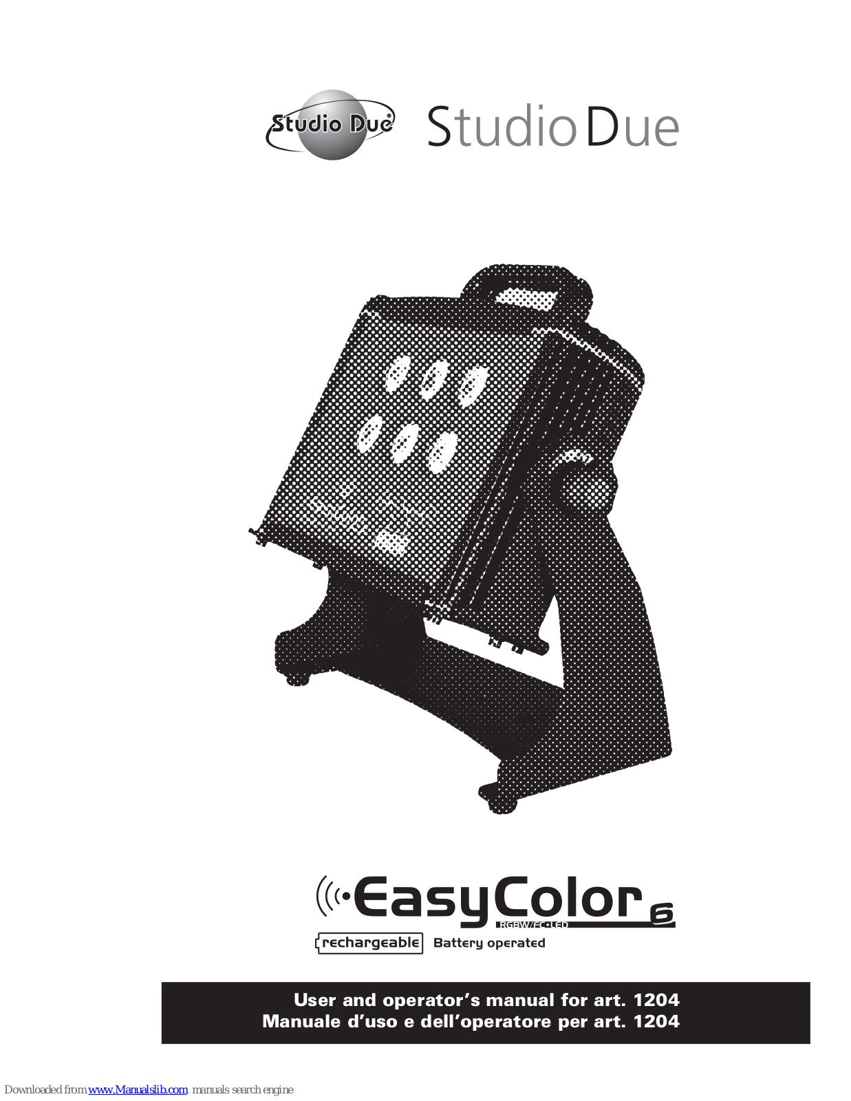 STUDIO DUE EasyColor RGBW/FC 1204 User's And Operator's Manual