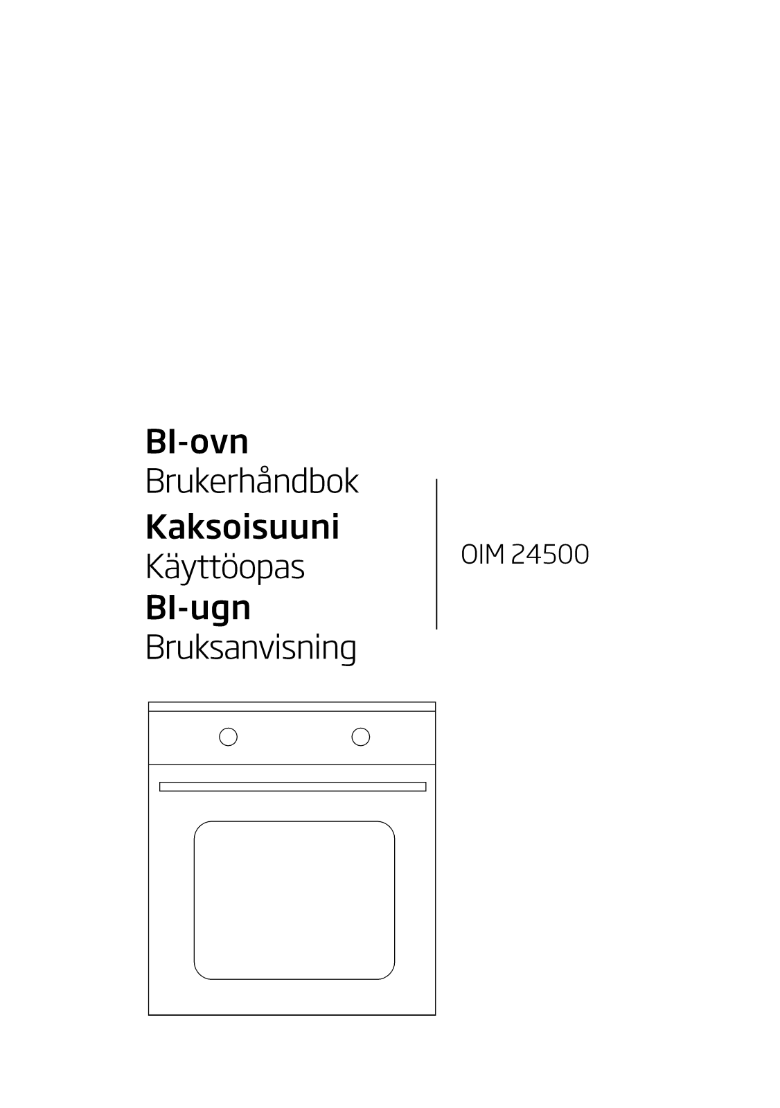 Beko OIM24500 User manual