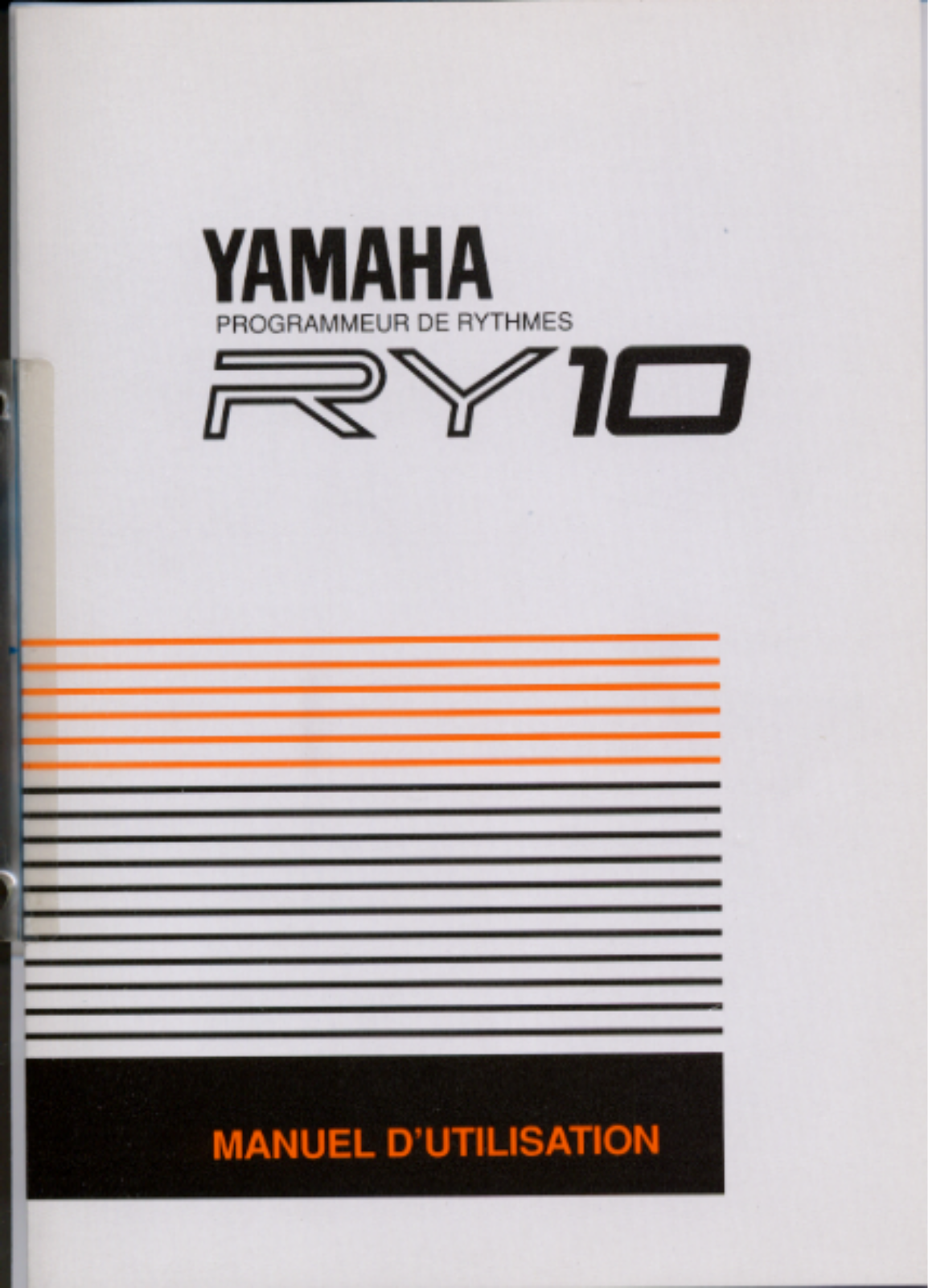 Yamaha RY10 Owner's Manual