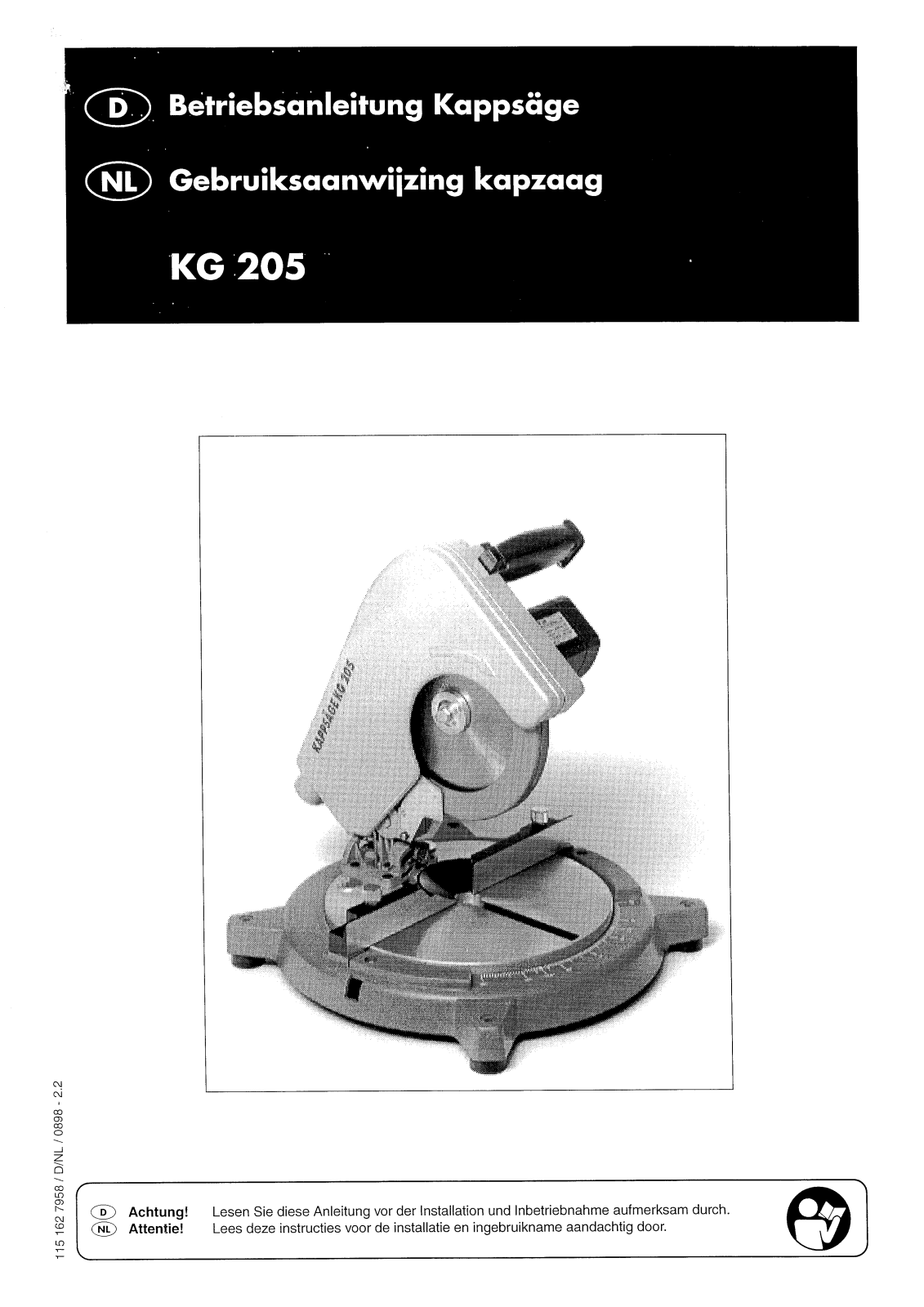 Metabo KG 205 User guide - ManualMachine.com
