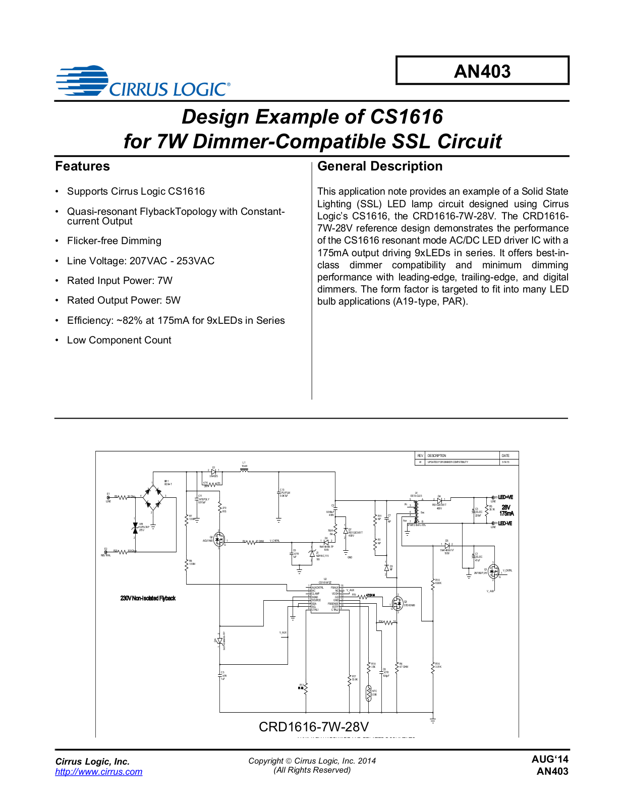 Cirrus Logic AN403 User Manual